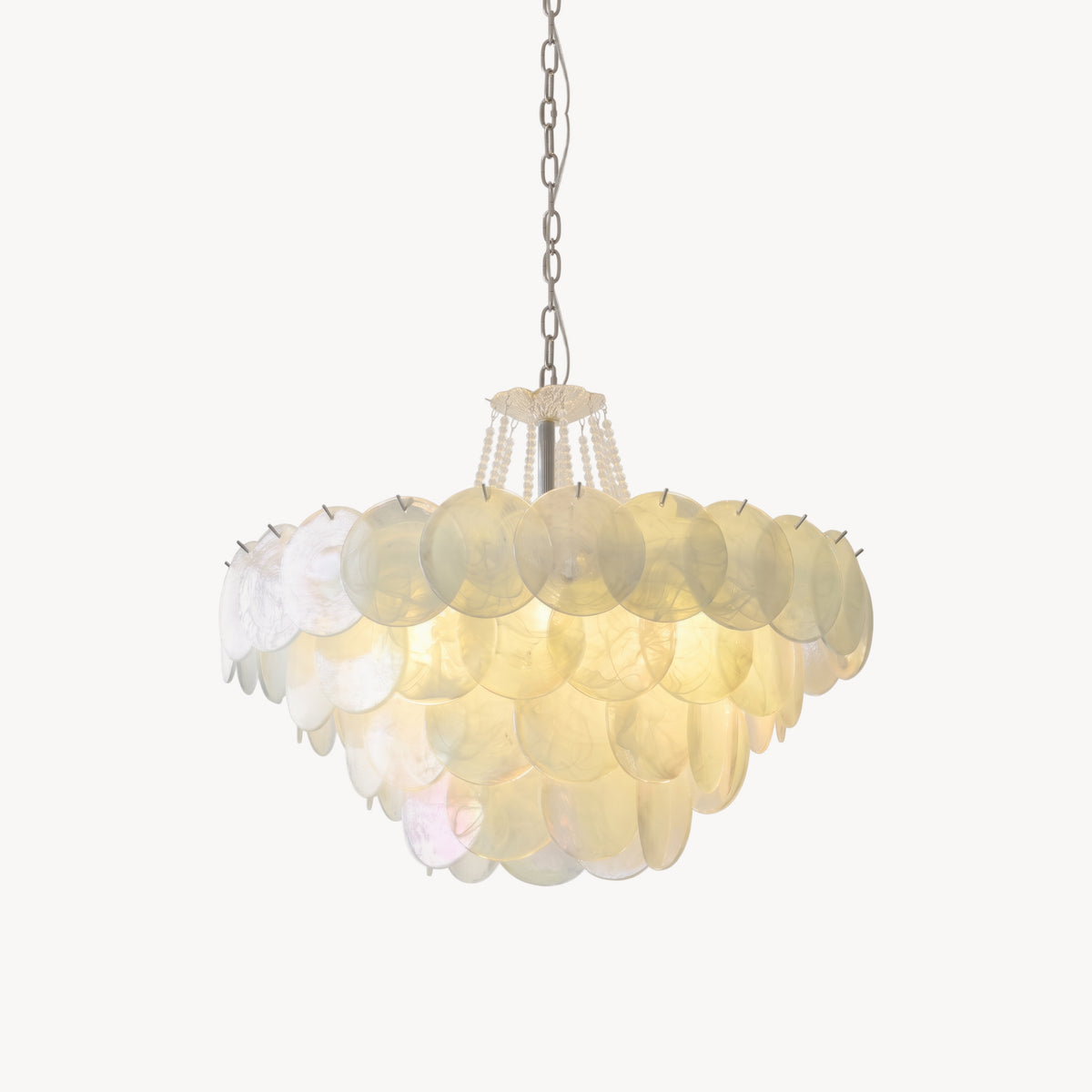 Signe Frosted Scallop Chandelier