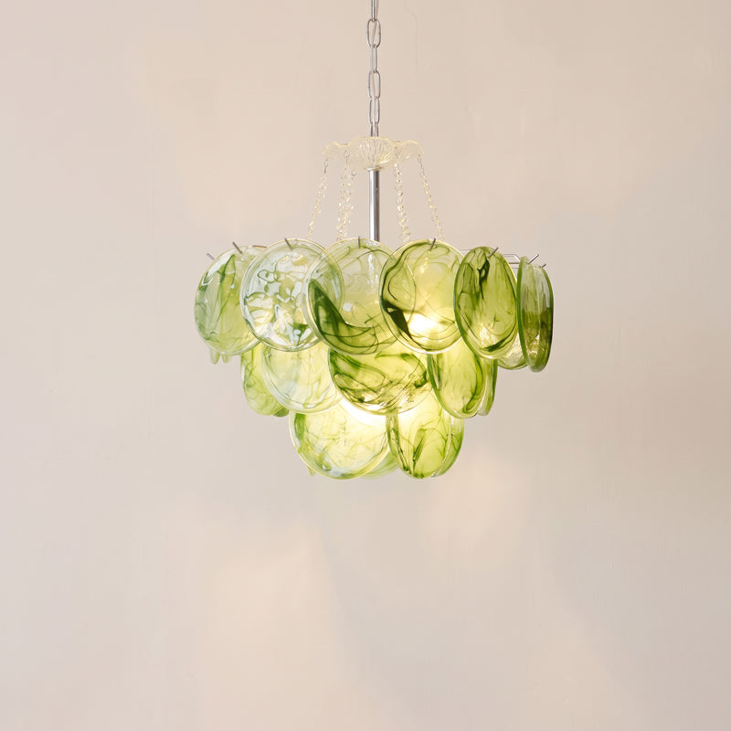 Signe Frosted Scallop Chandelier