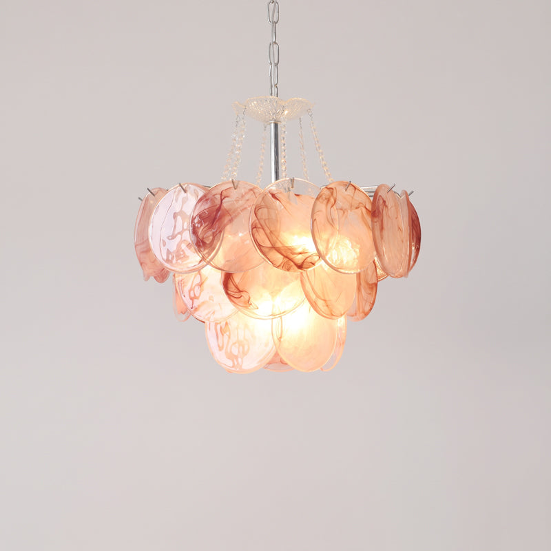 Signe Frosted Scallop Chandelier