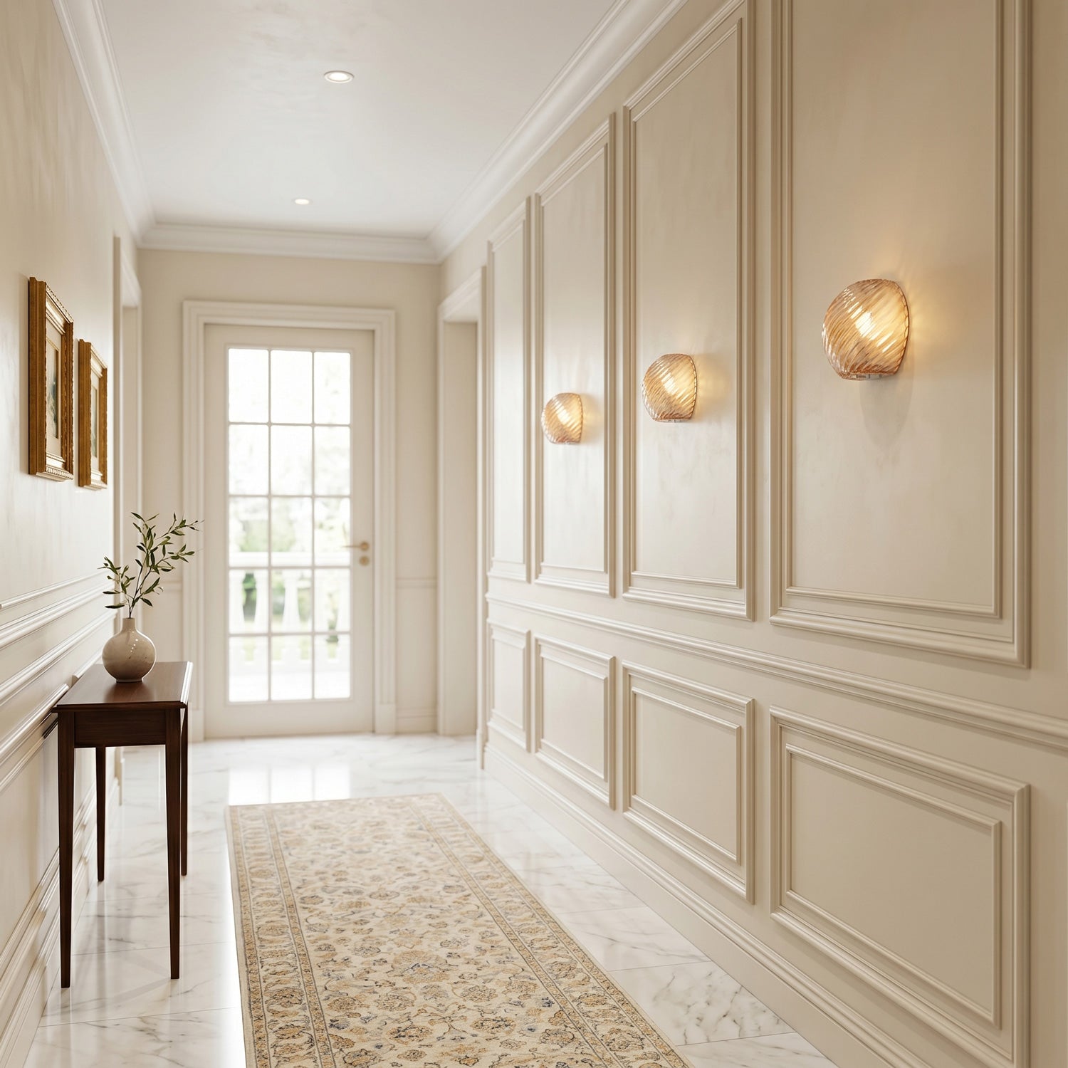 Silas Ribbed Glass Wall Sconce