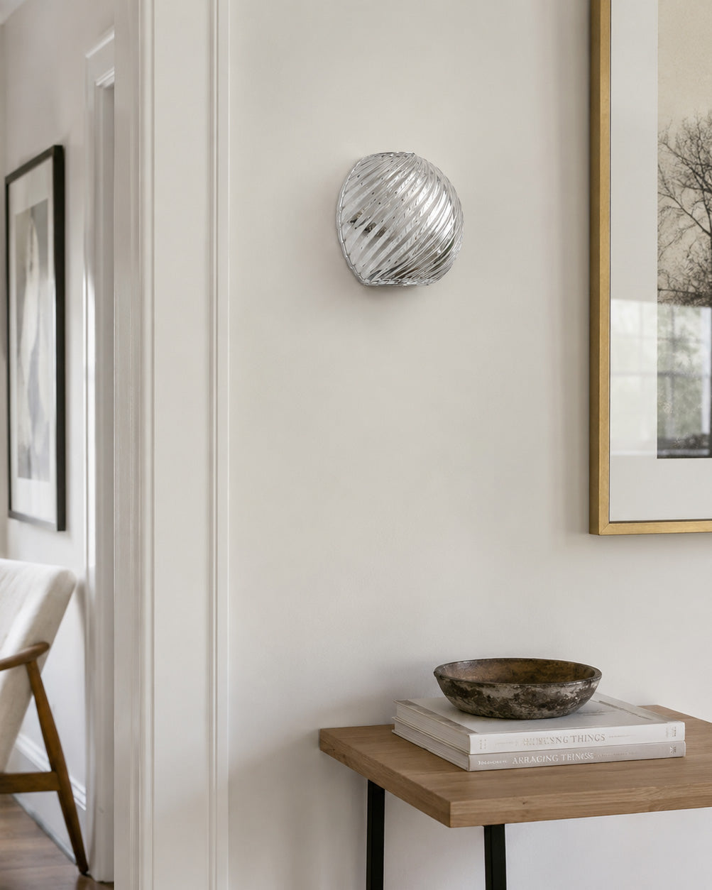 Silas Ribbed Glass Wall Sconce