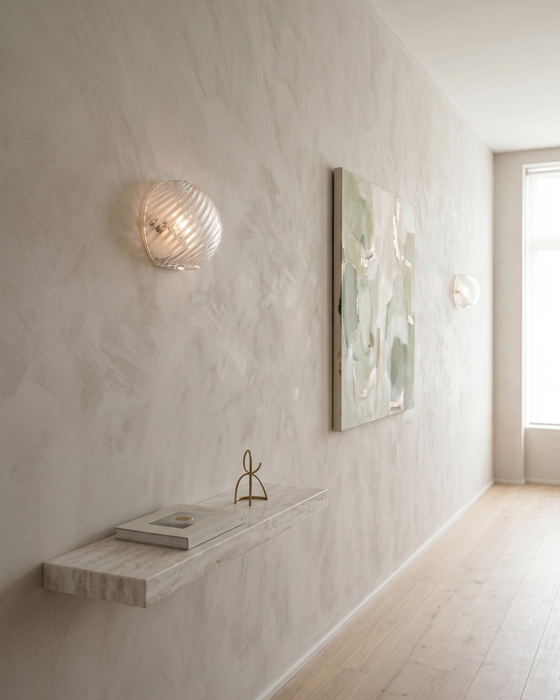 Silas Ribbed Glass Wall Sconce