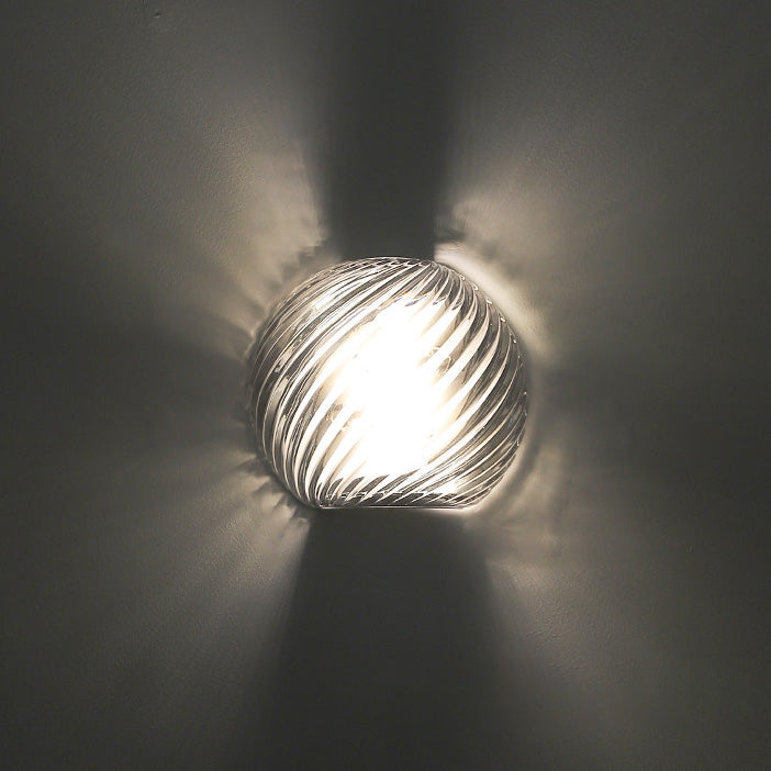Silas Ribbed Glass Wall Sconce