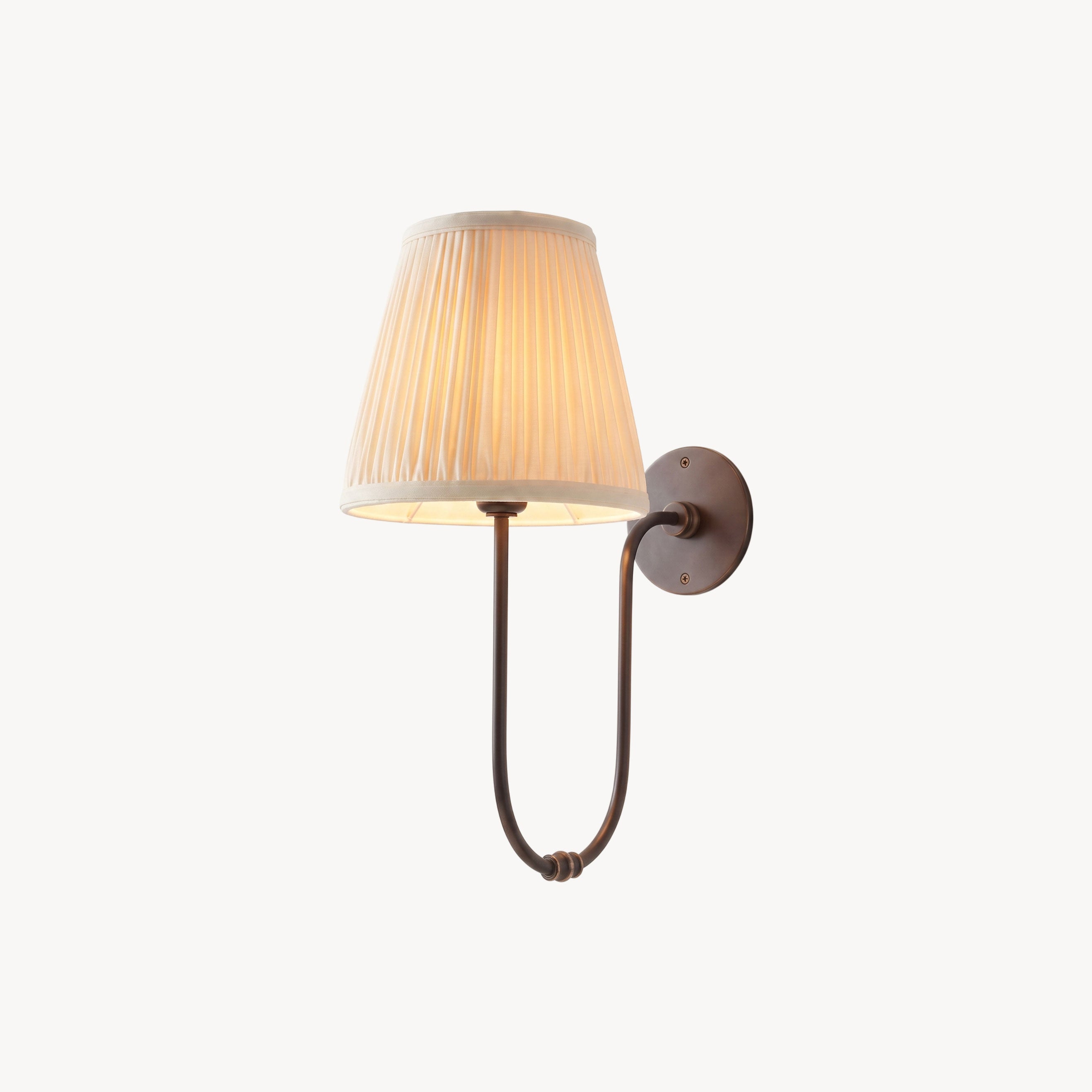 Sybil U-Arm Pleated Wall Sconce