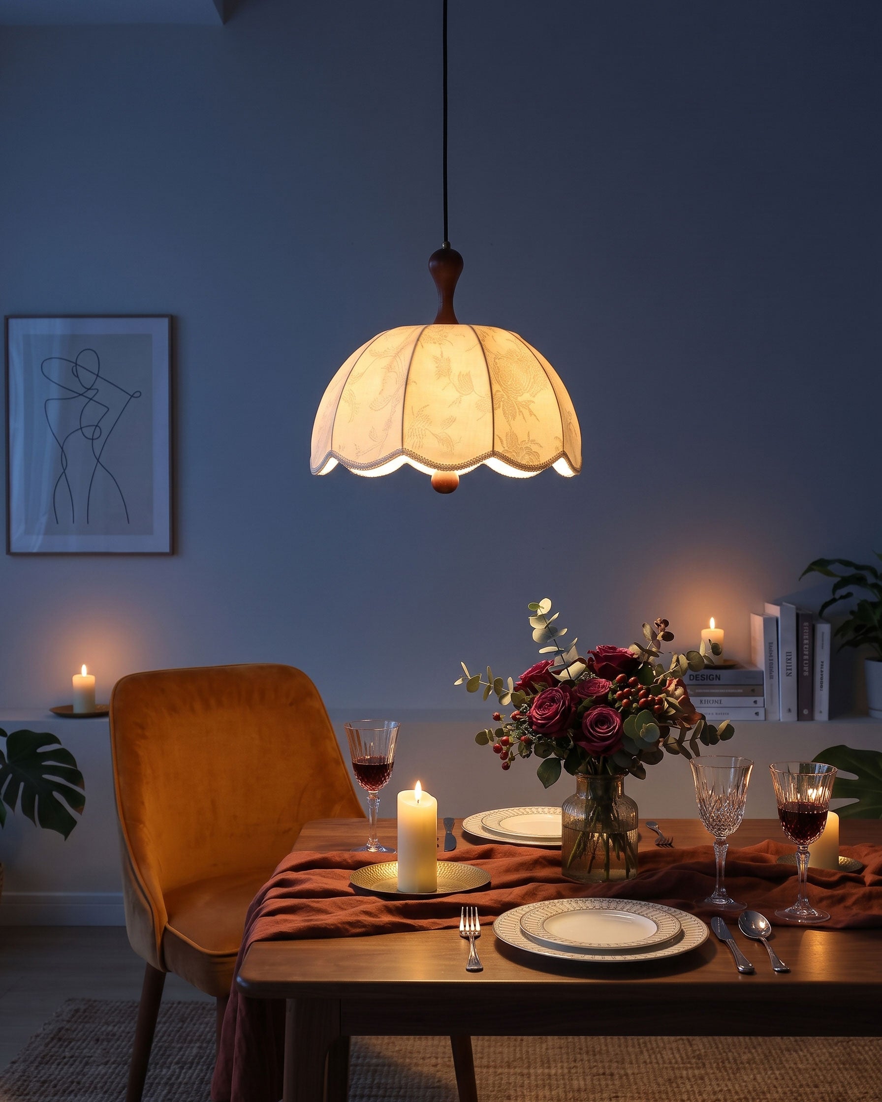 Tallulah Embroidered Pendant Light