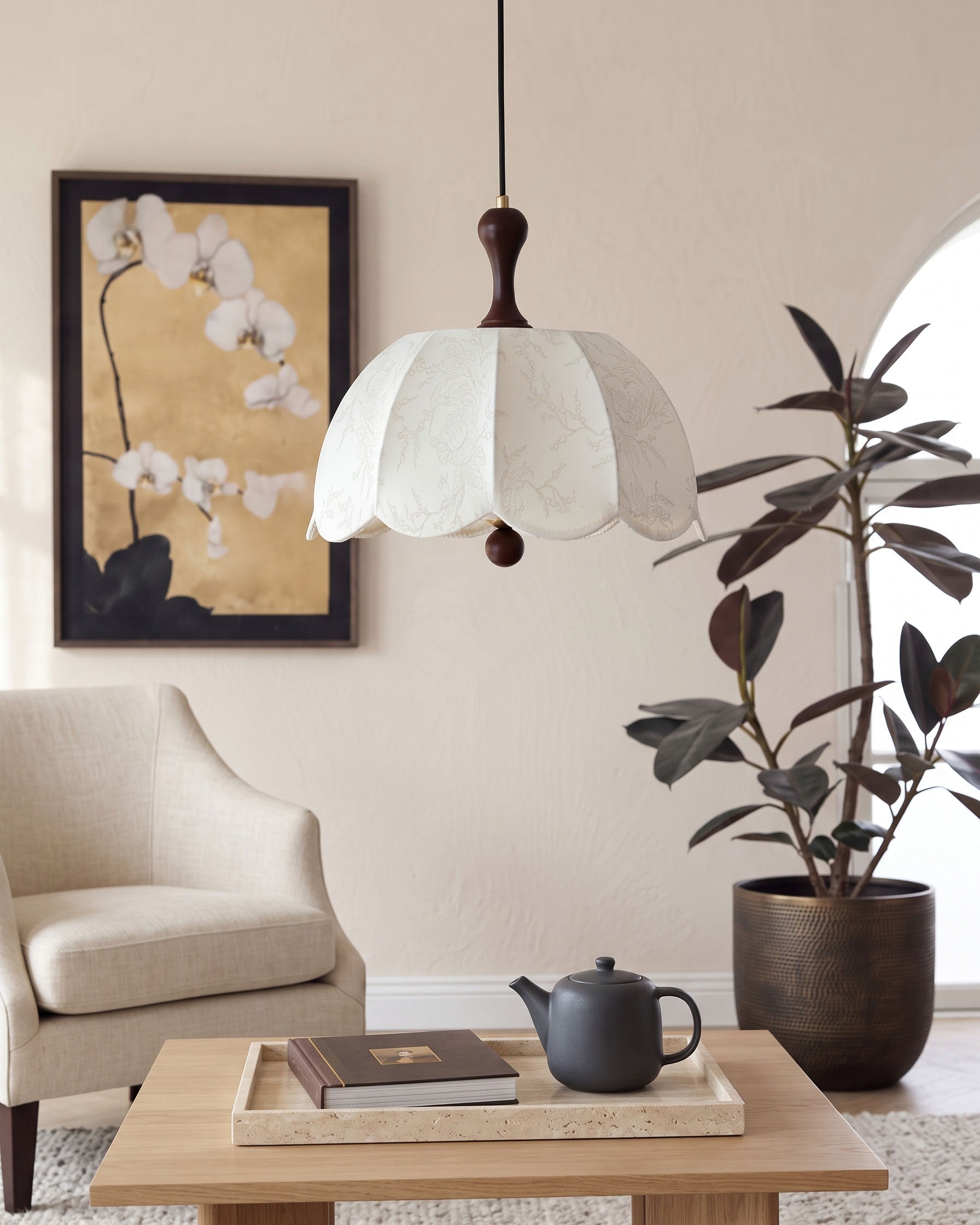 Tallulah Embroidered Pendant Light