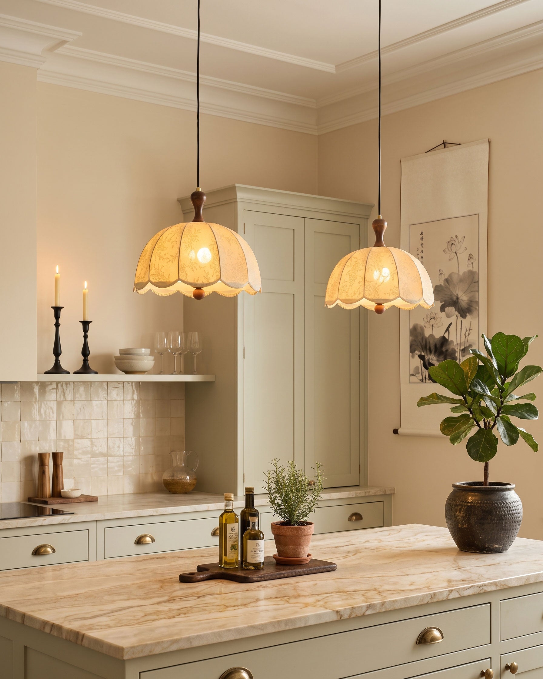 Tallulah Embroidered Pendant Light