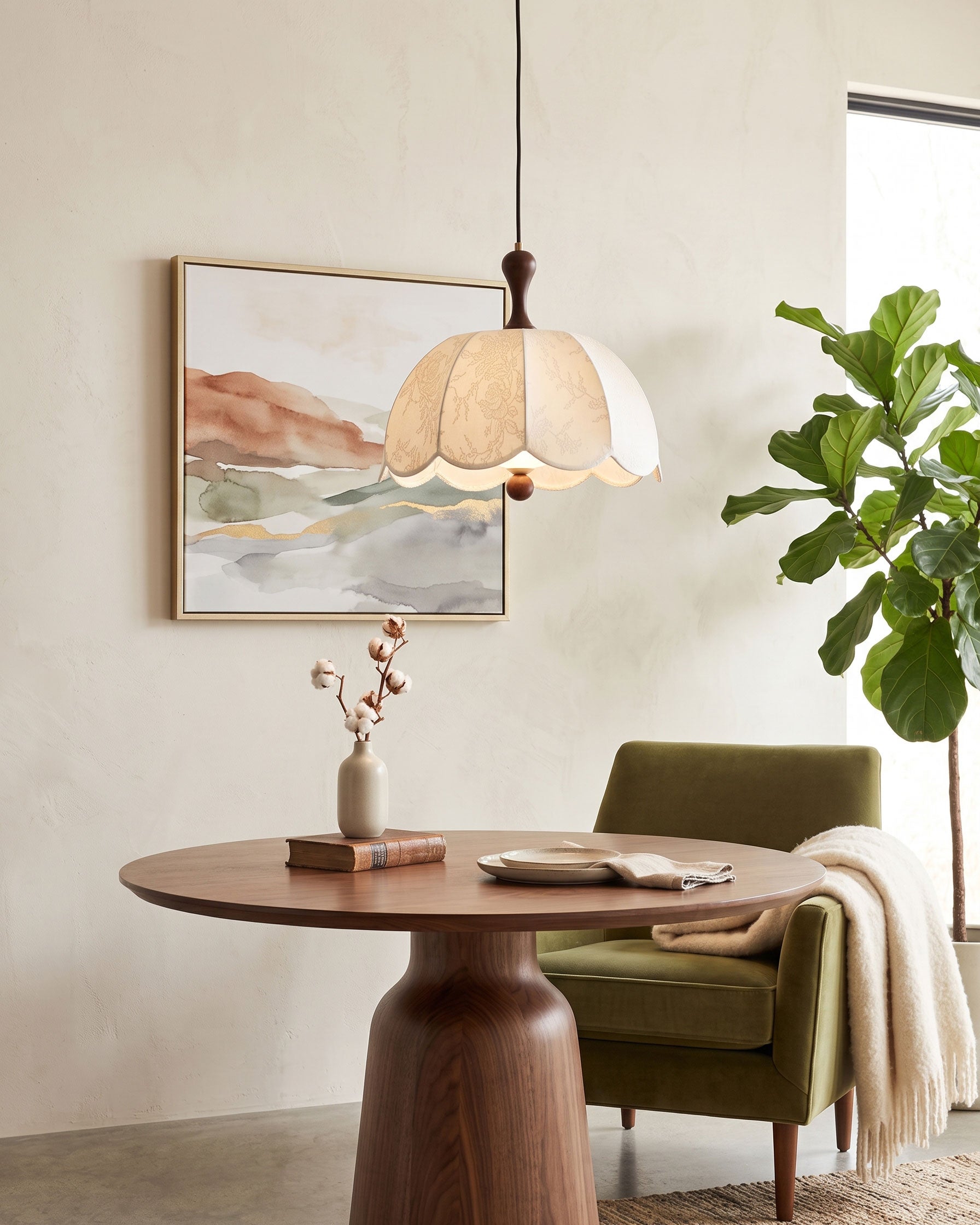 Tallulah Embroidered Pendant Light