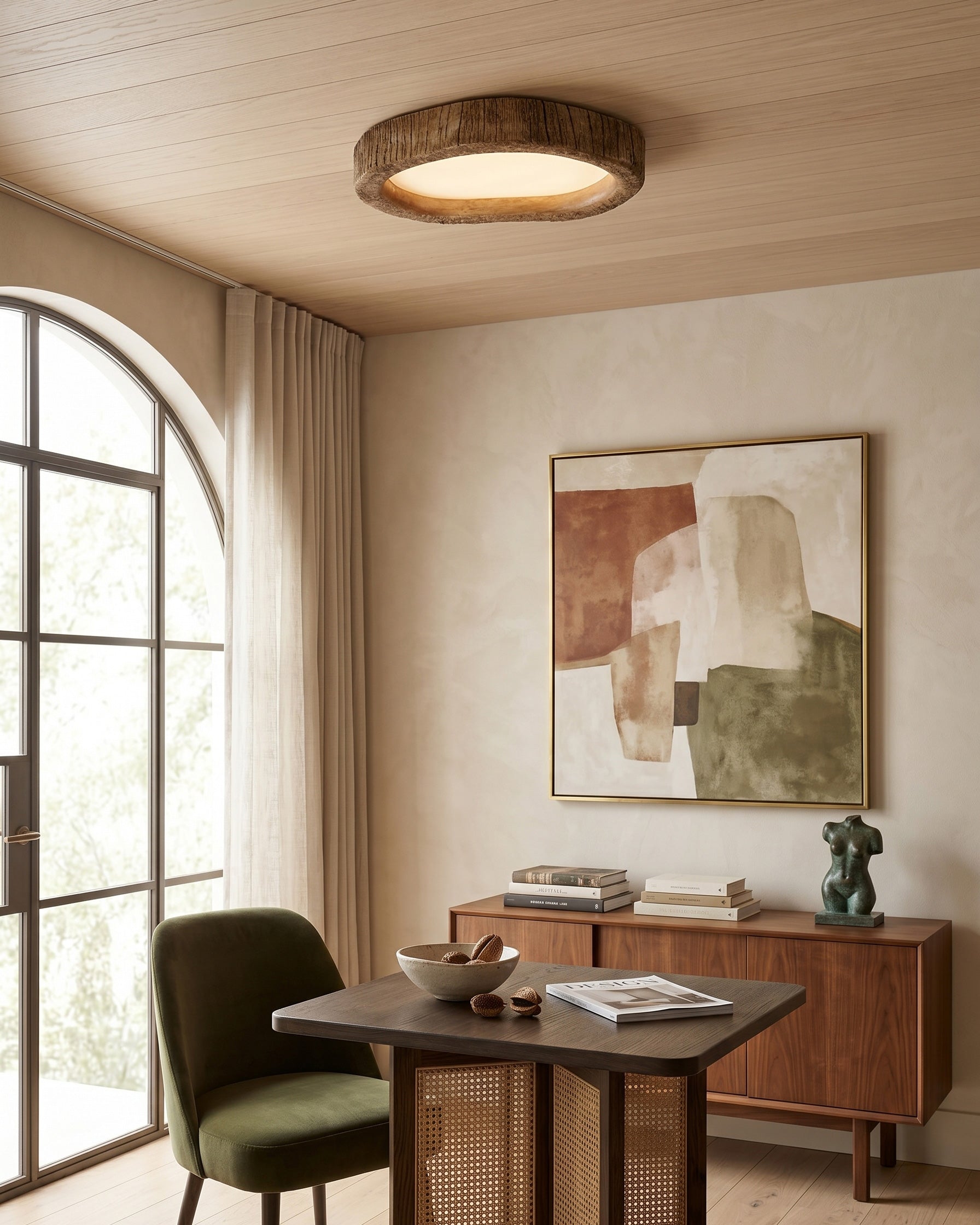 Tavish Rustic Flush Mount