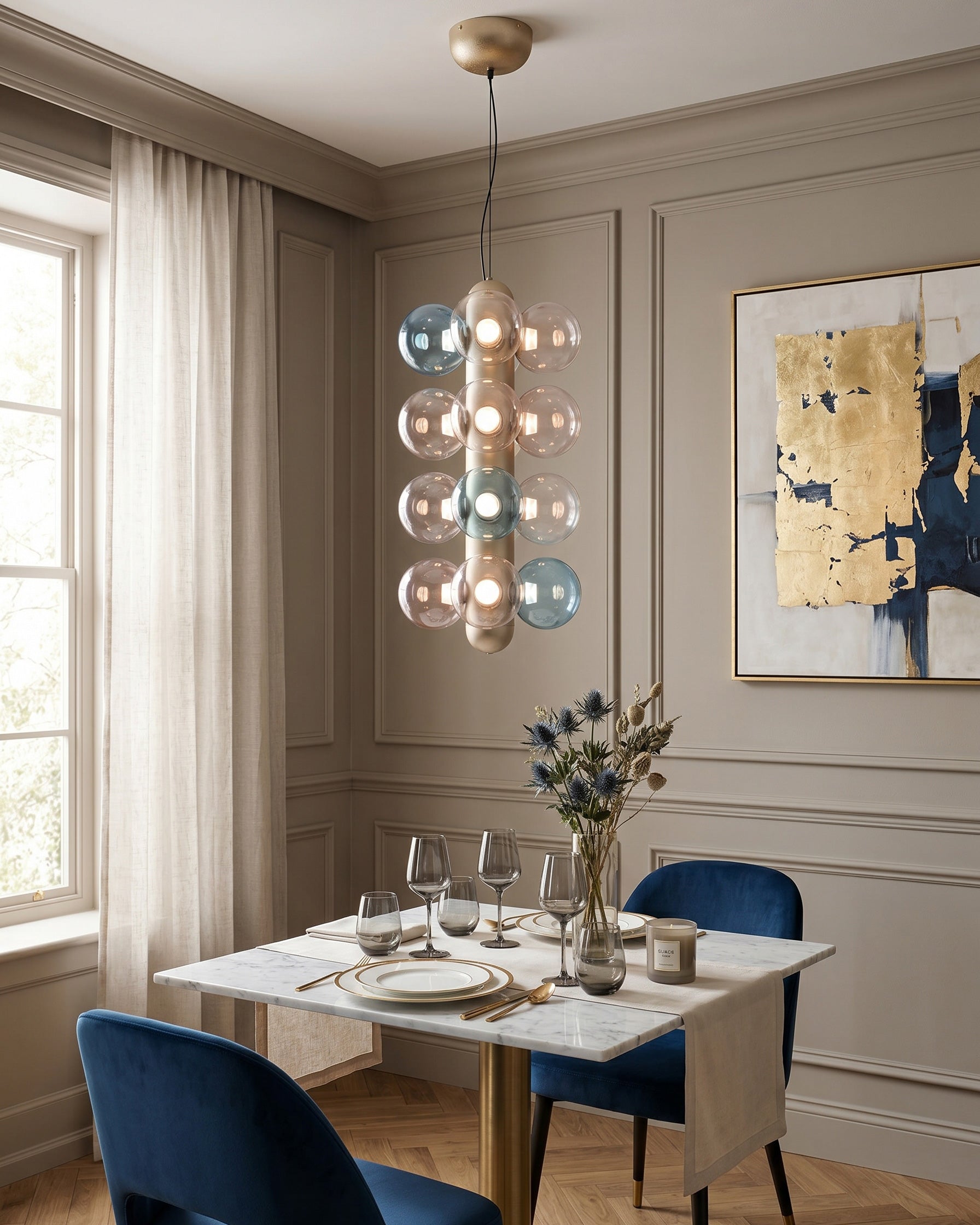 Thalia Prismatic Globe Chandelier
