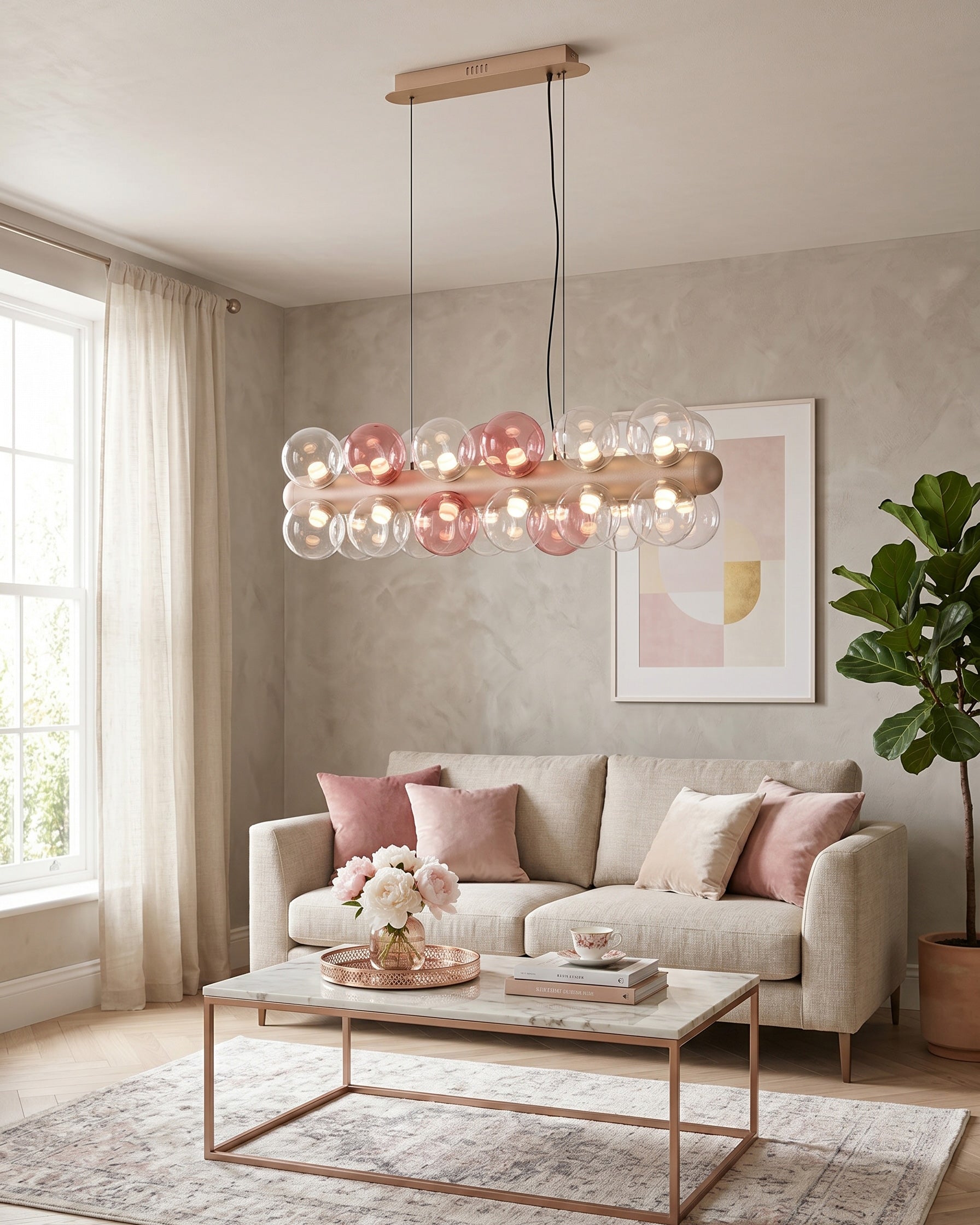 Thalia Prismatic Globe Chandelier