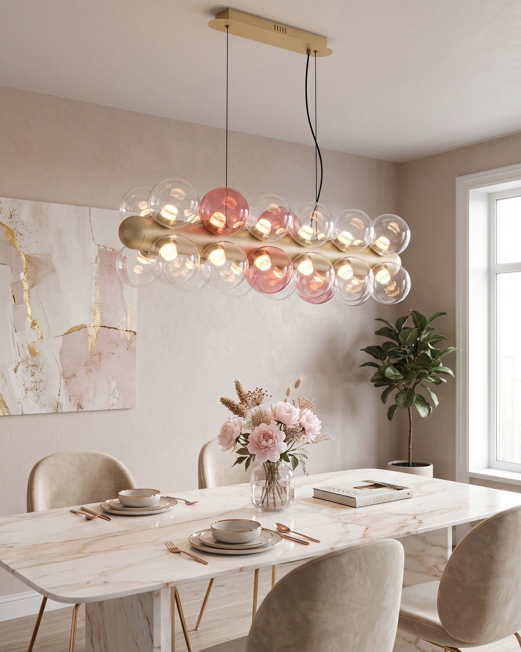 Thalia Prismatic Globe Chandelier