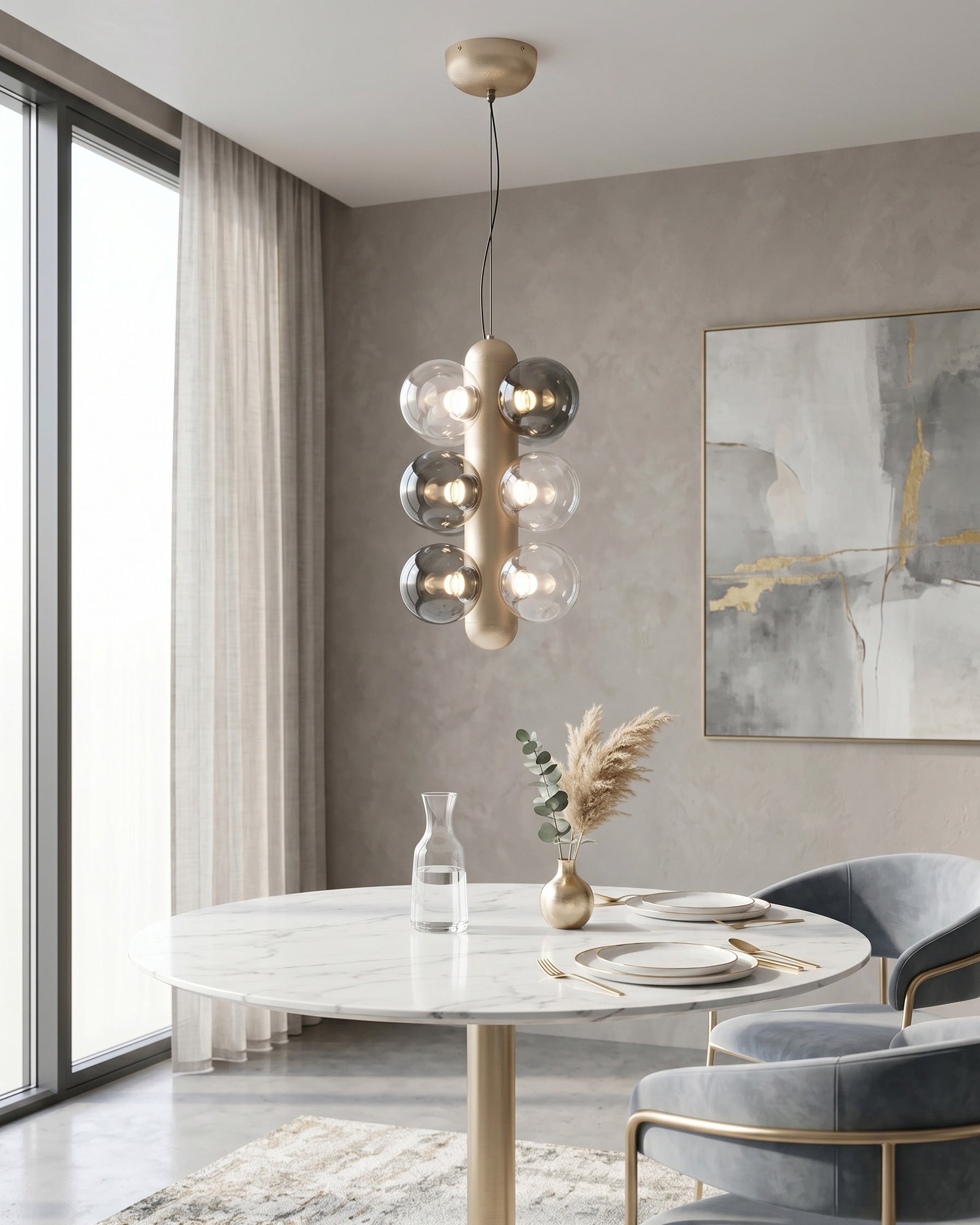 Thalia Prismatic Globe Chandelier