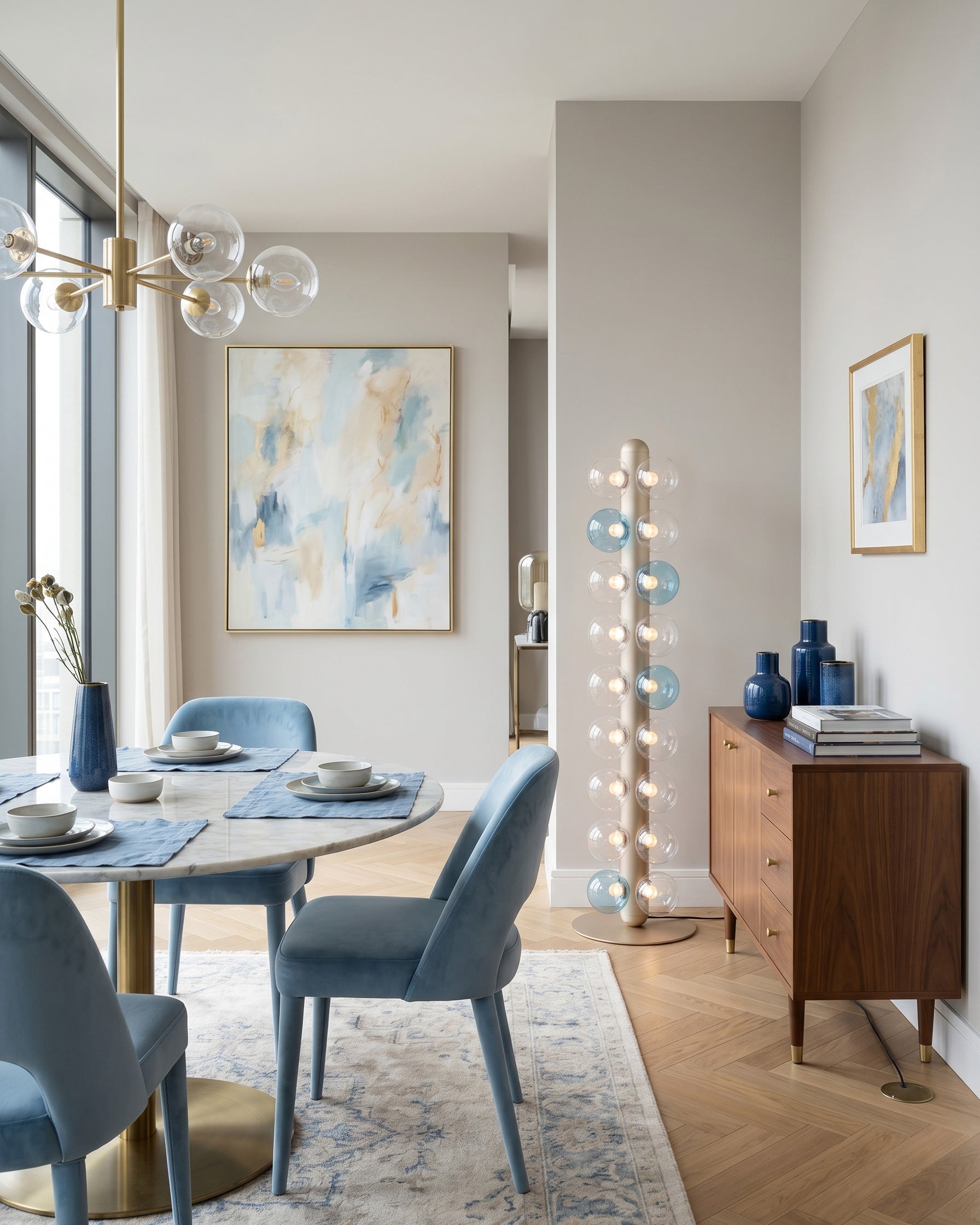 Thalia Prismatic Globe Floor Lamp