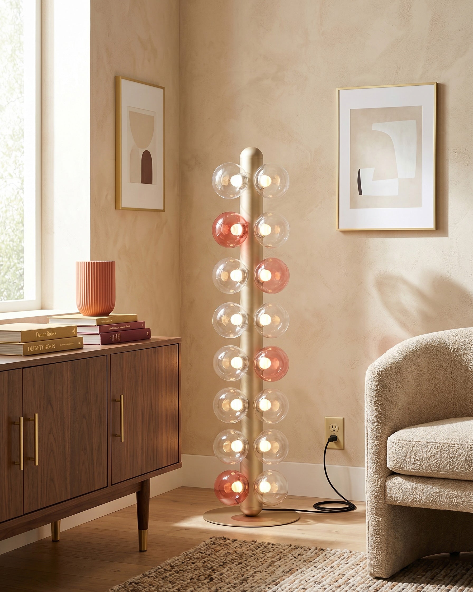 Thalia Prismatic Globe Floor Lamp