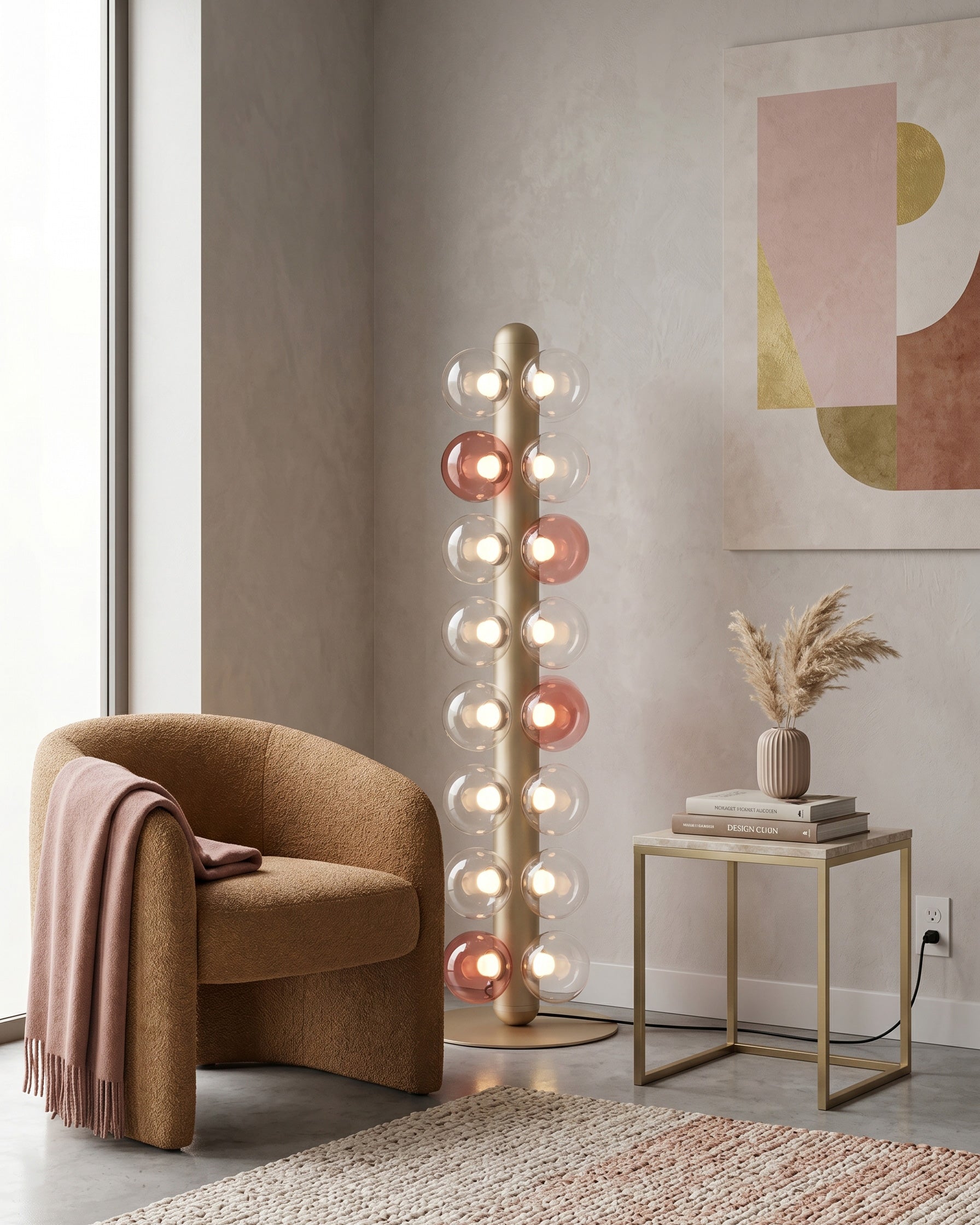 Thalia Prismatic Globe Floor Lamp