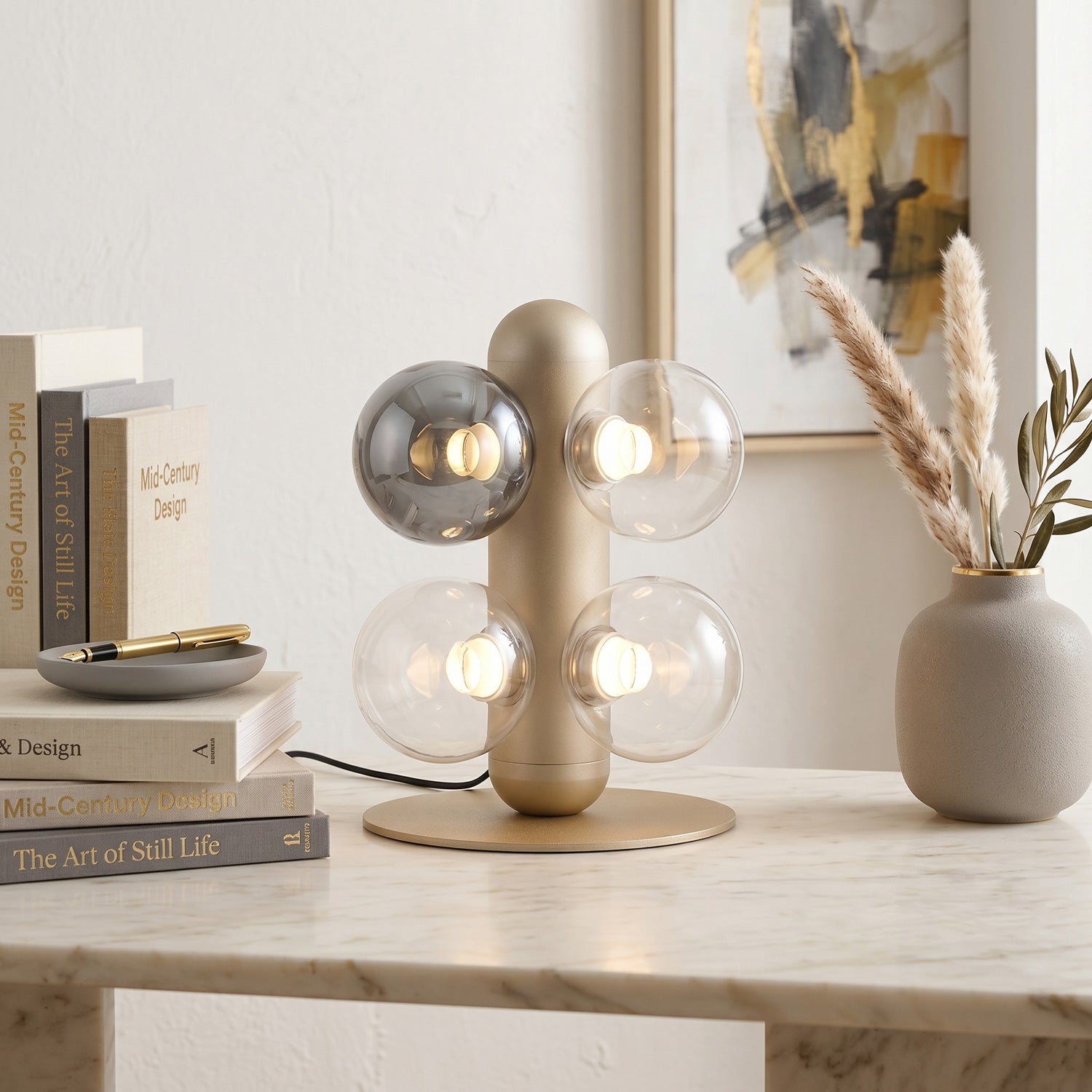 Thalia Prismatic Globe Table Lamp