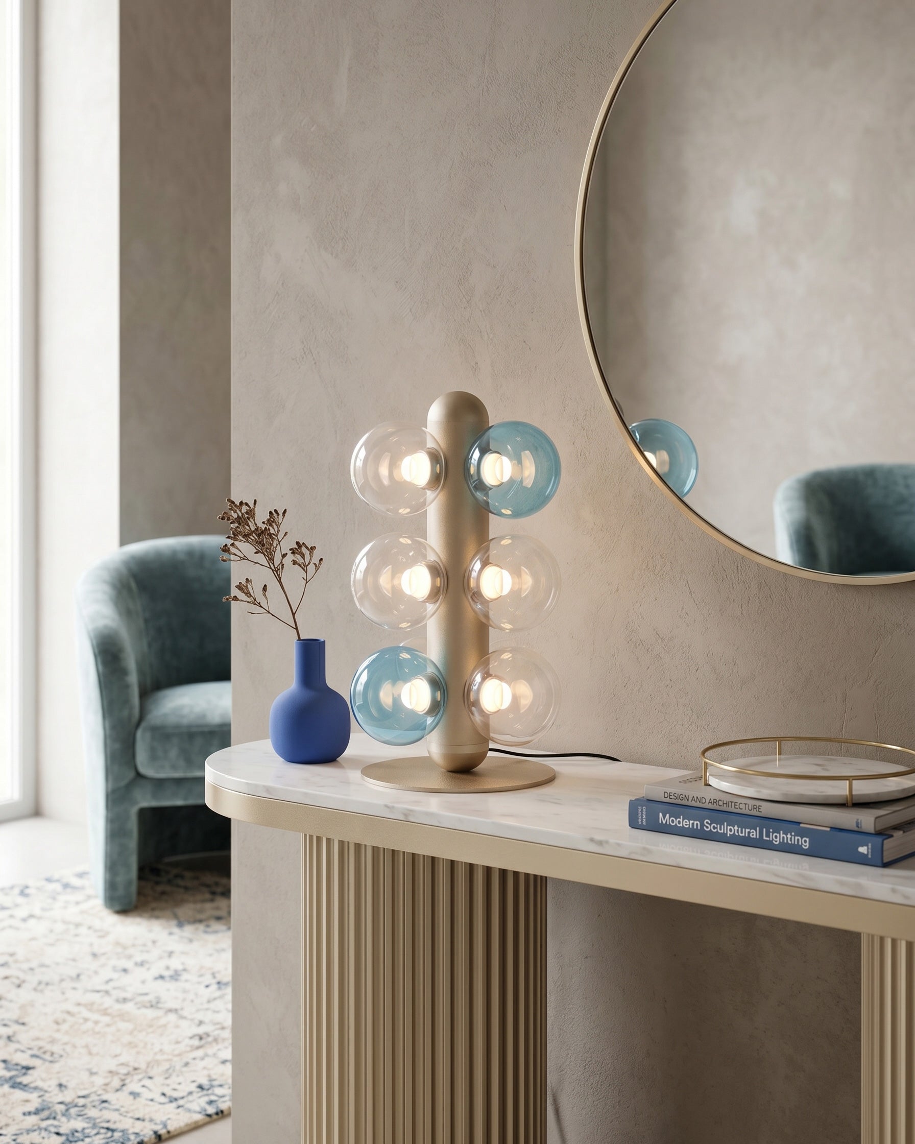 Thalia Prismatic Globe Table Lamp