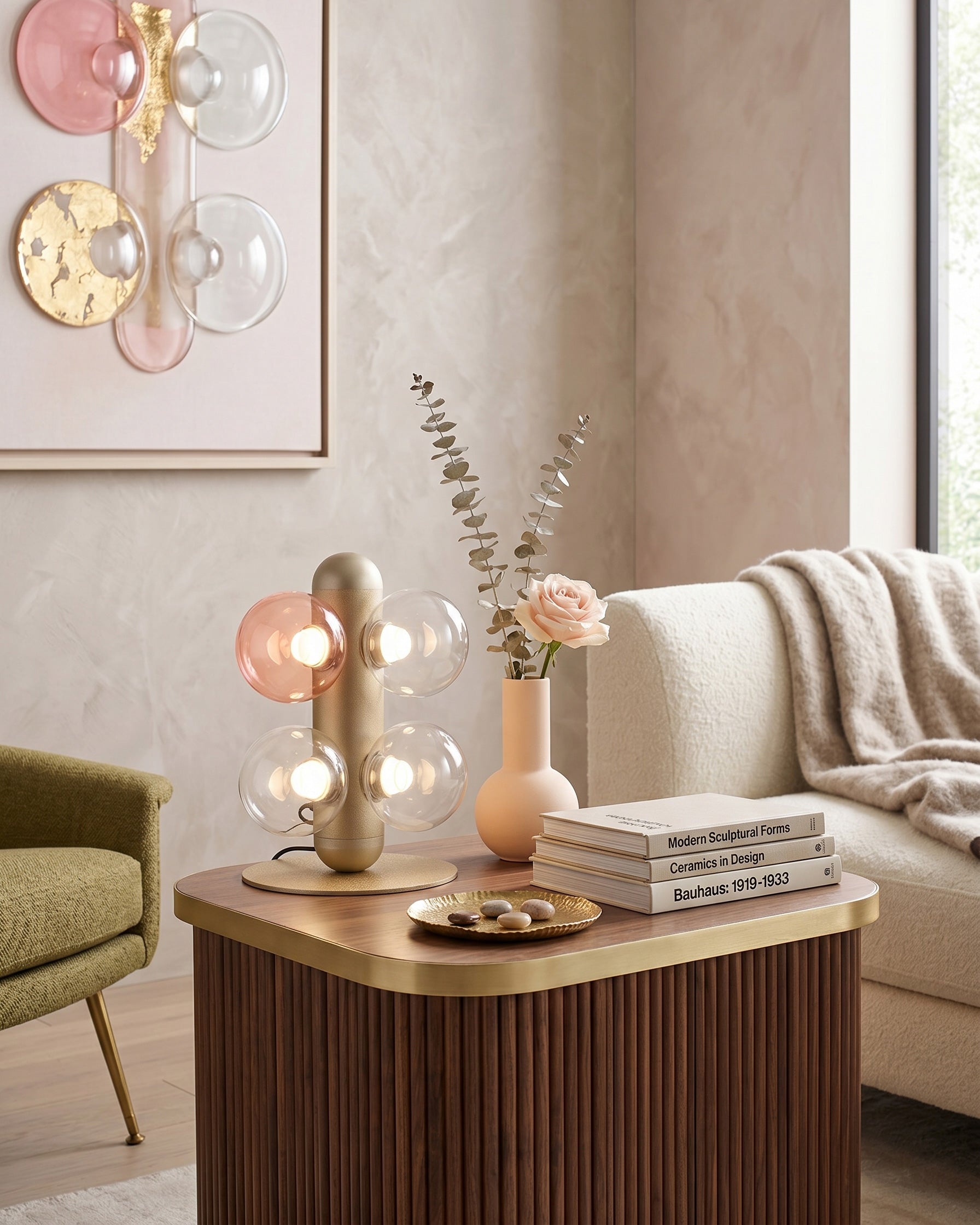 Thalia Prismatic Globe Table Lamp