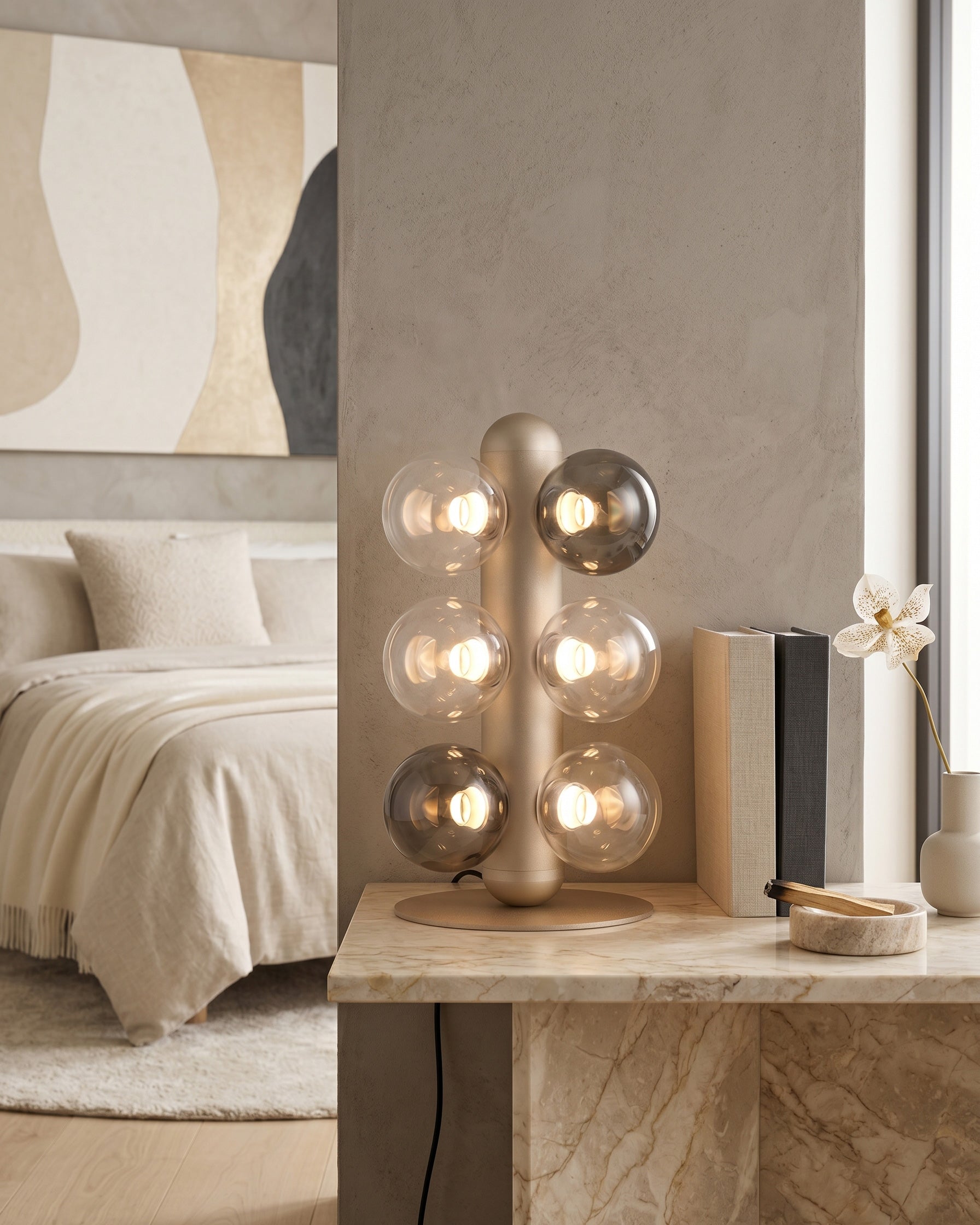 Thalia Prismatic Globe Table Lamp