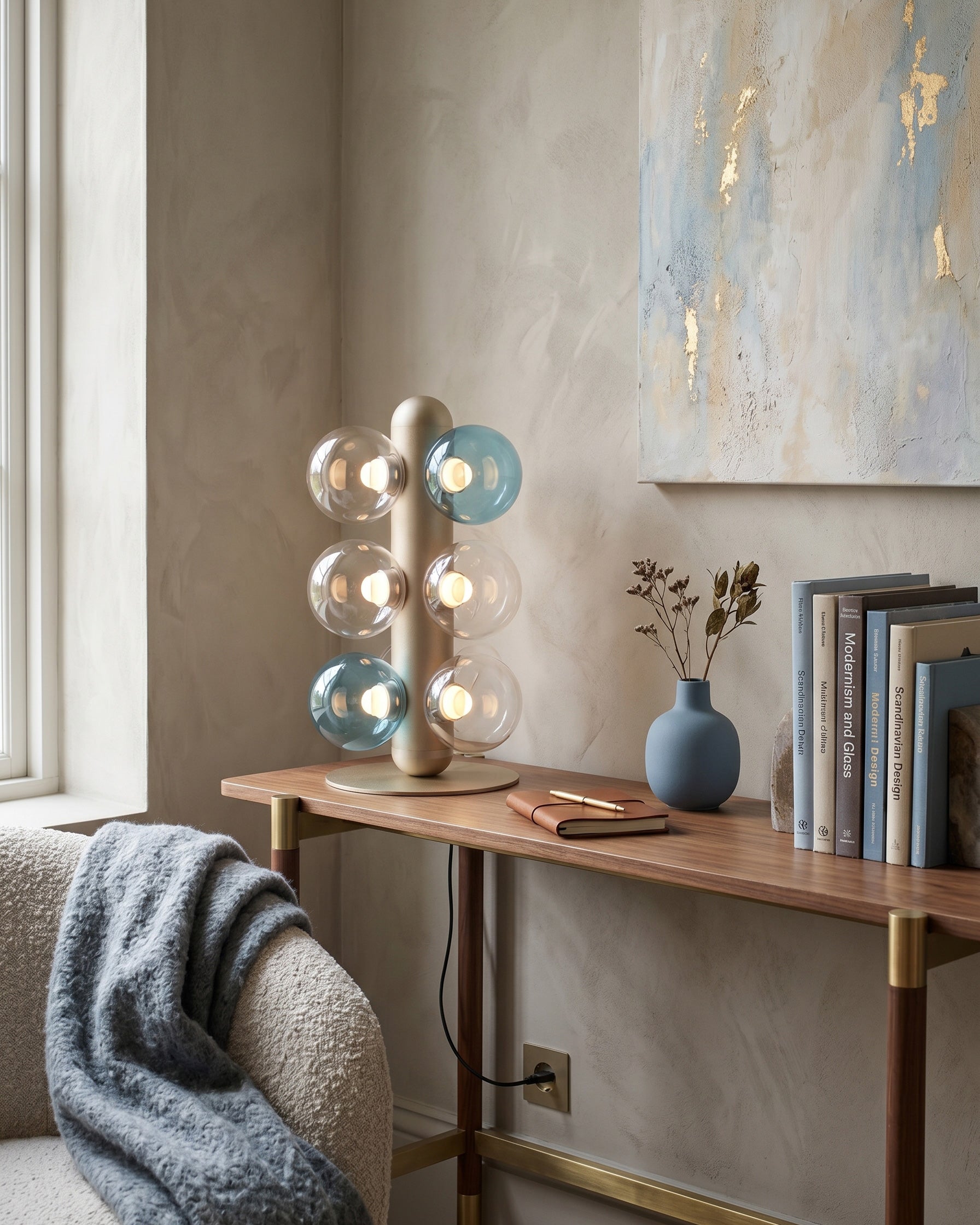 Thalia Prismatic Globe Table Lamp