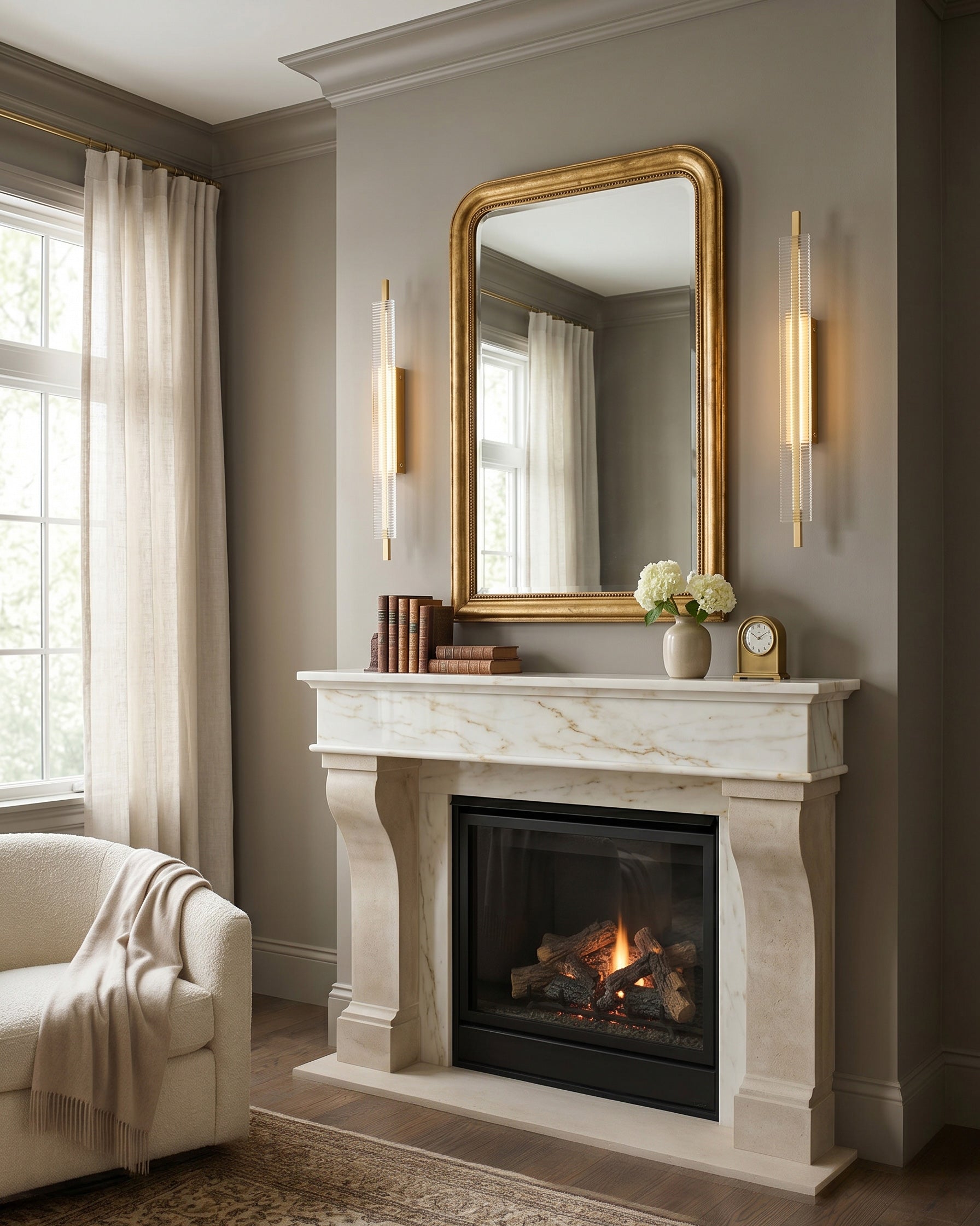 Thao Fluted Glass Wall Sconce