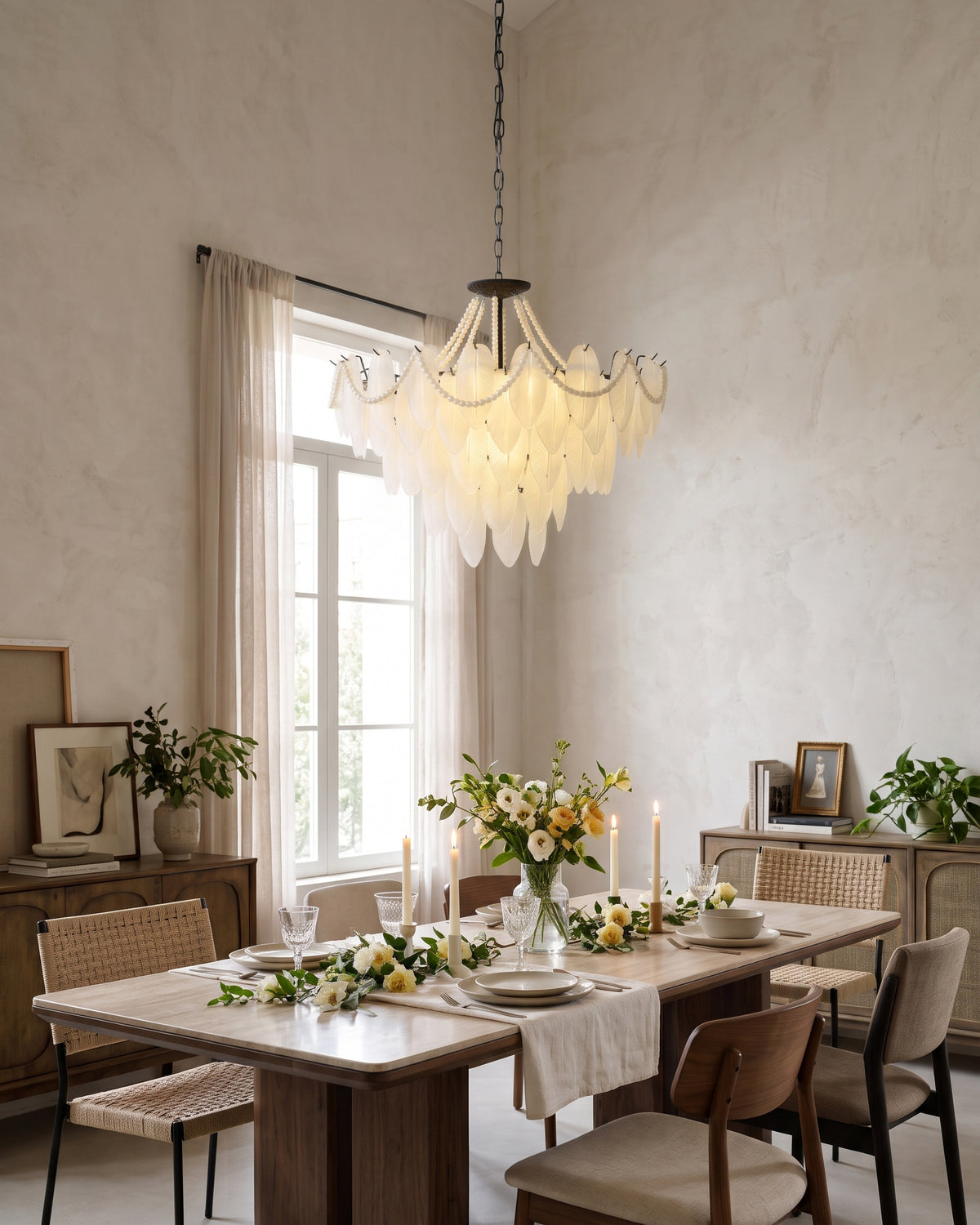 Theodora Beaded Glass Chandelier