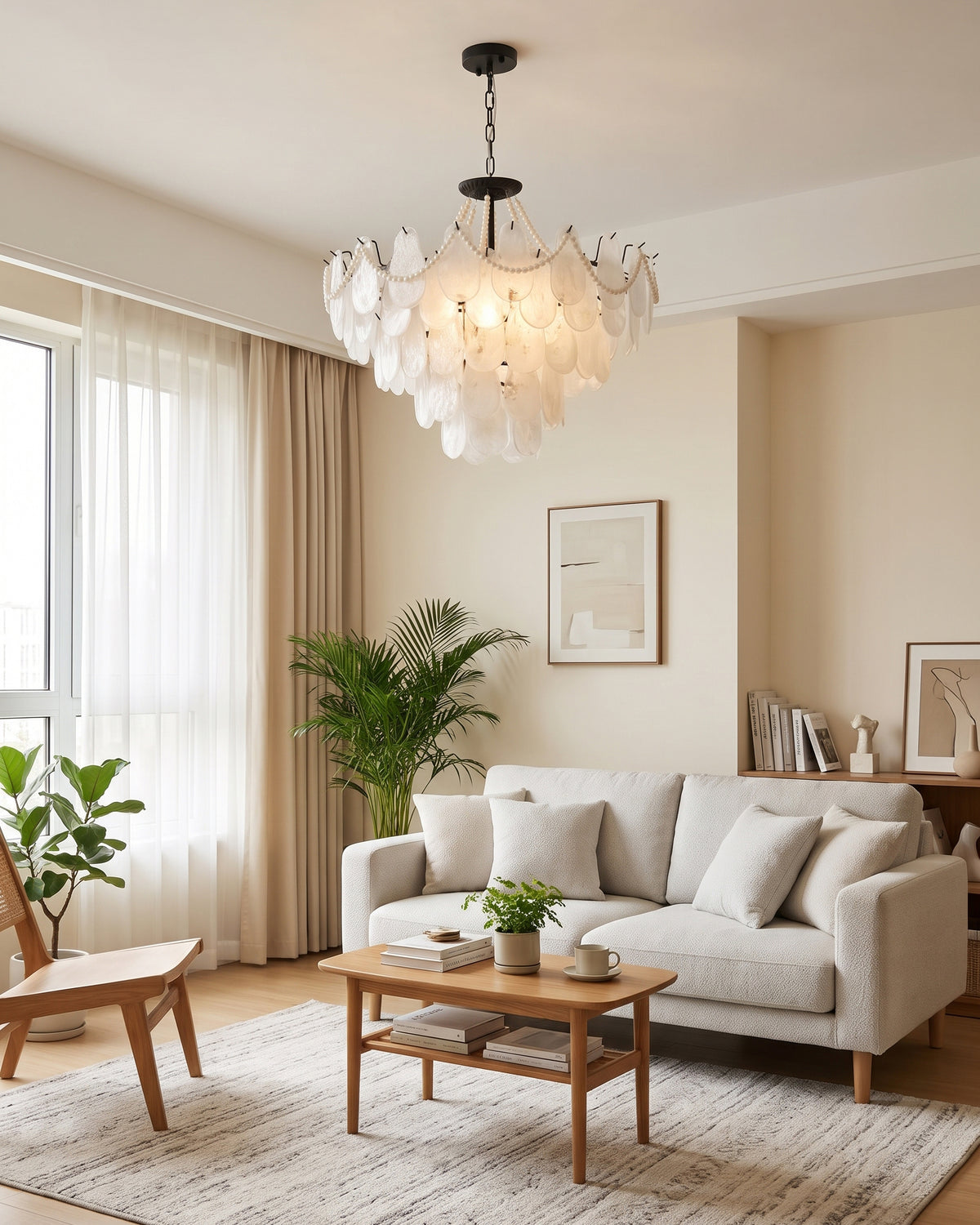 Theodora Beaded Glass Chandelier