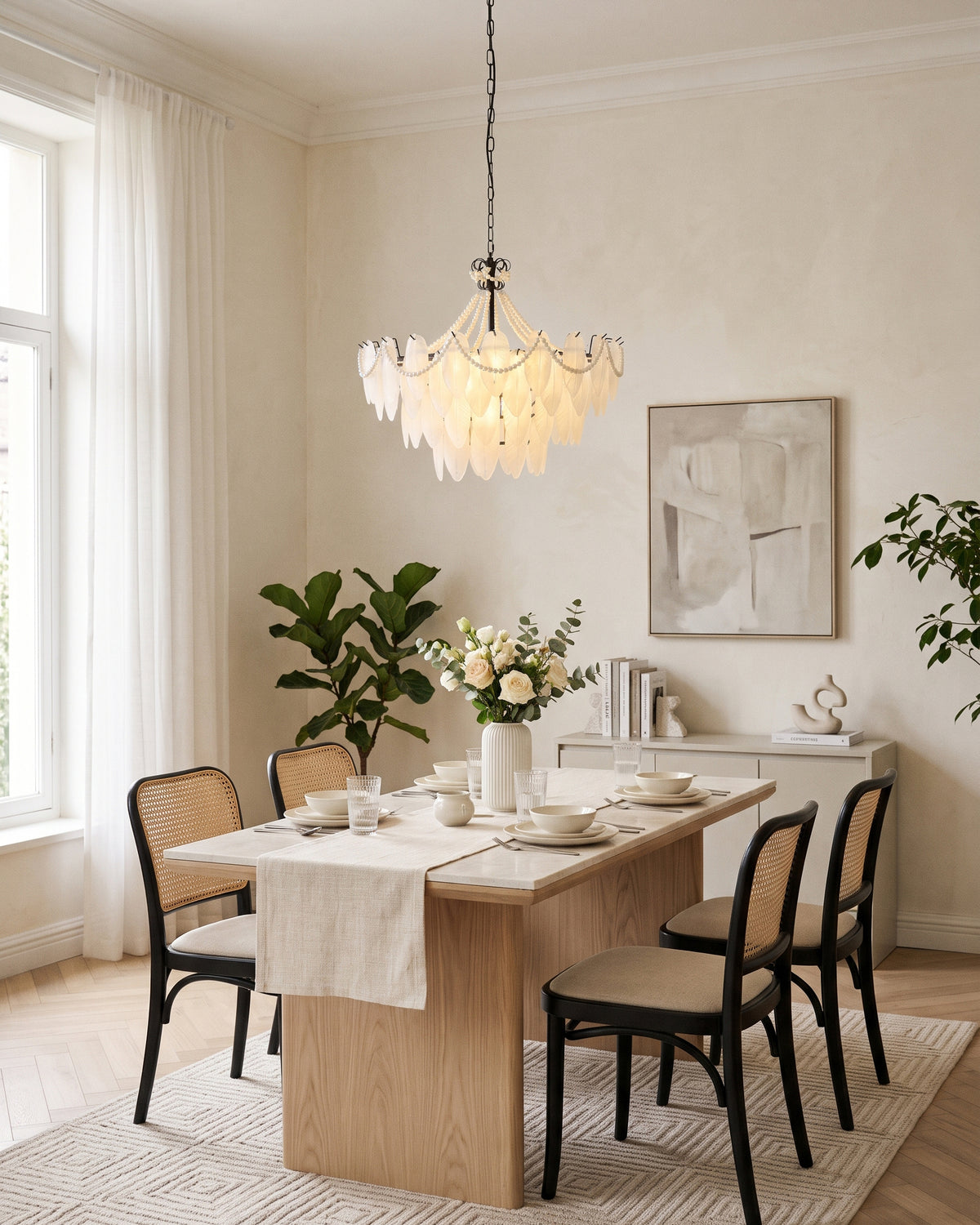 Theodora Beaded Glass Chandelier