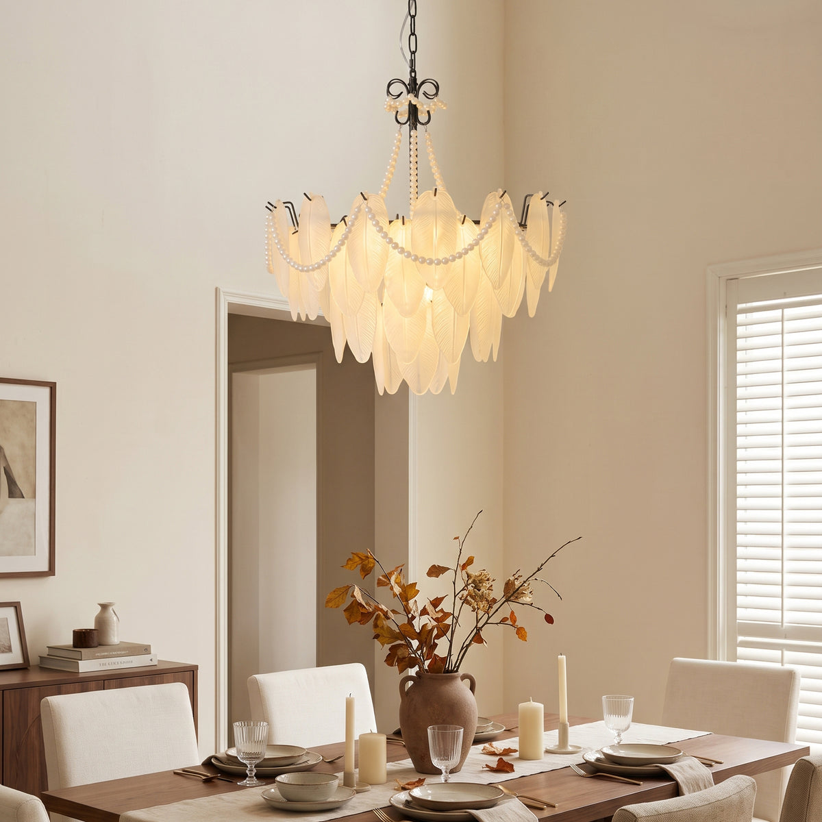 Theodora Beaded Glass Chandelier