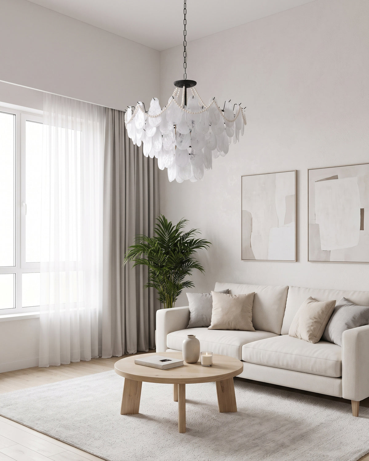Theodora Beaded Glass Chandelier