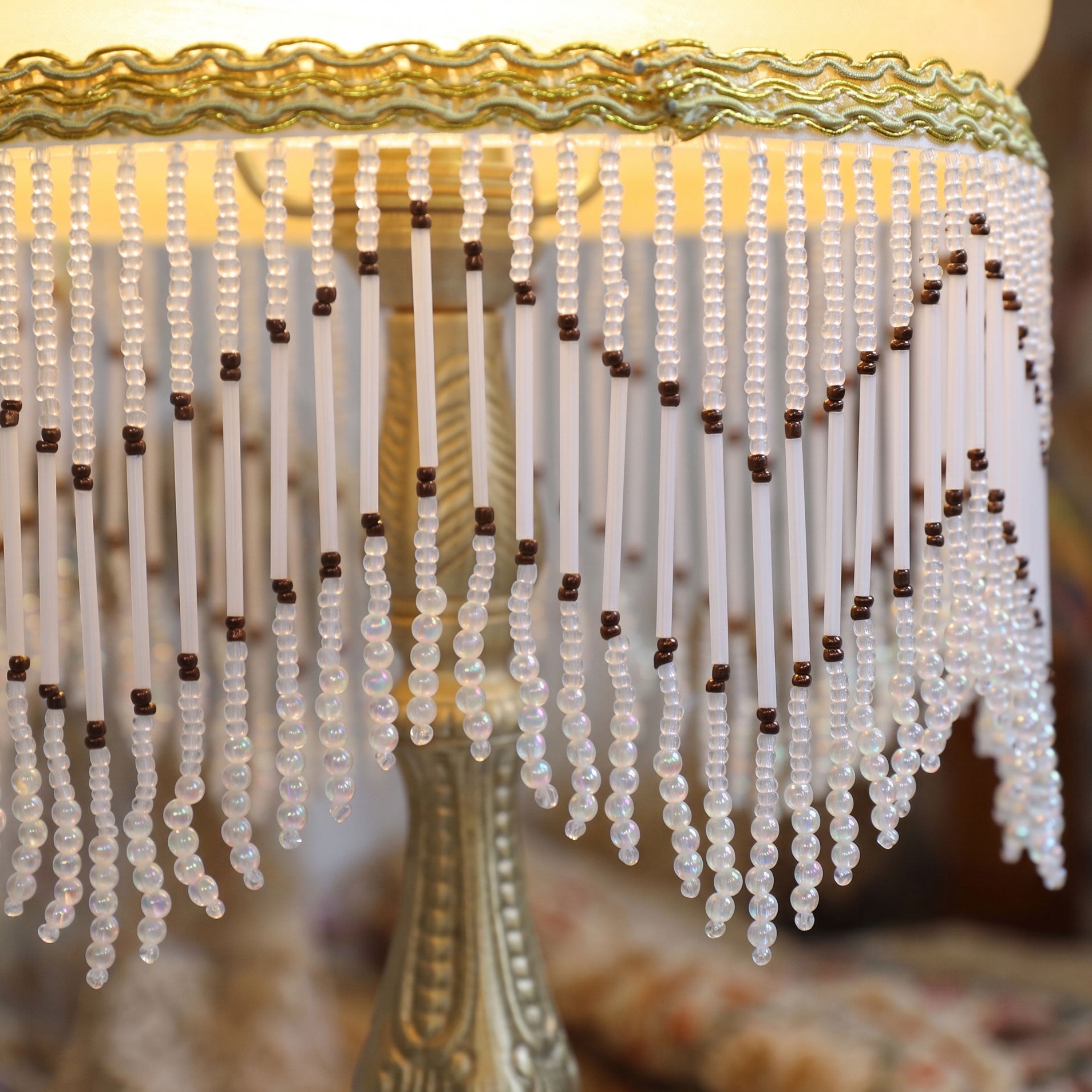 Thora Beaded Fringe Table Lamp