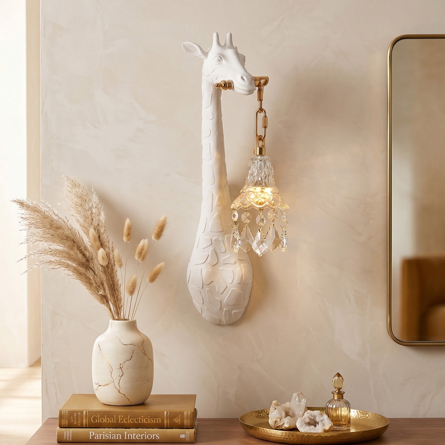 Valerio Giraffe Crystal Wall Sconce