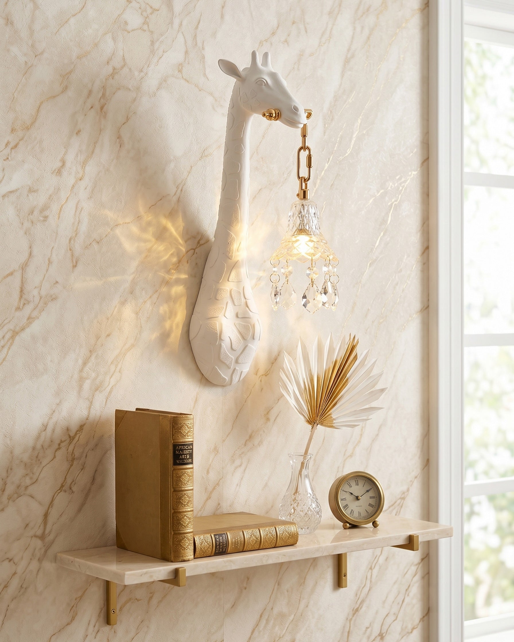Valerio Giraffe Crystal Wall Sconce