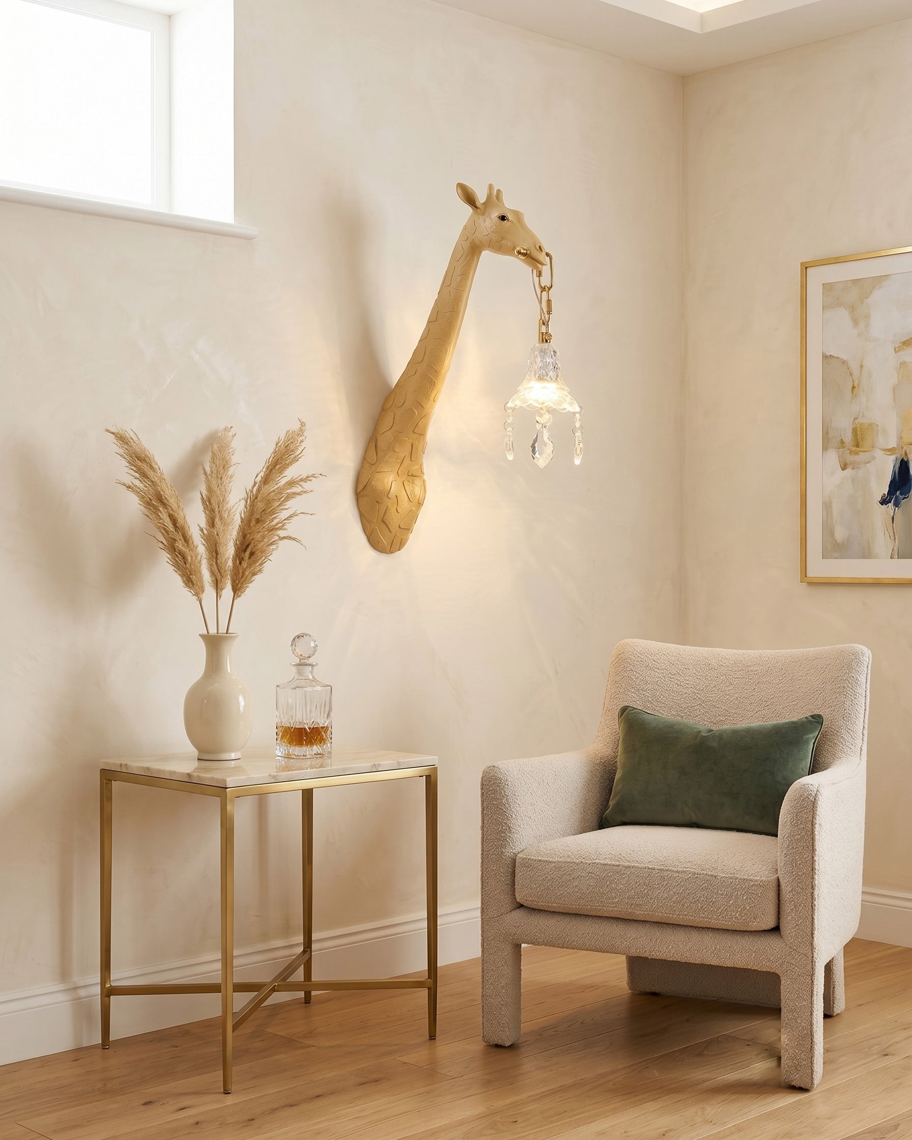 Valerio Giraffe Crystal Wall Sconce