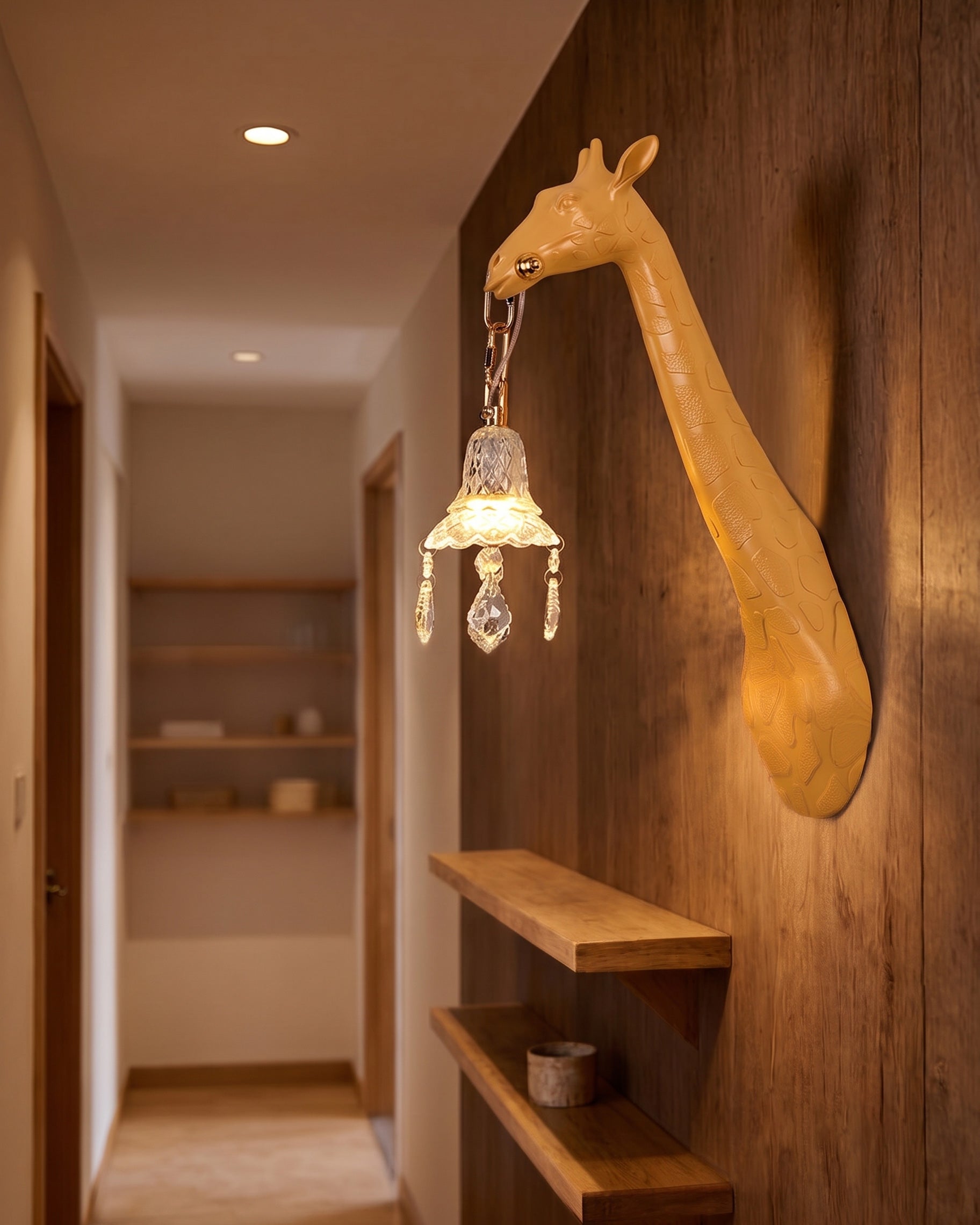 Valerio Giraffe Crystal Wall Sconce