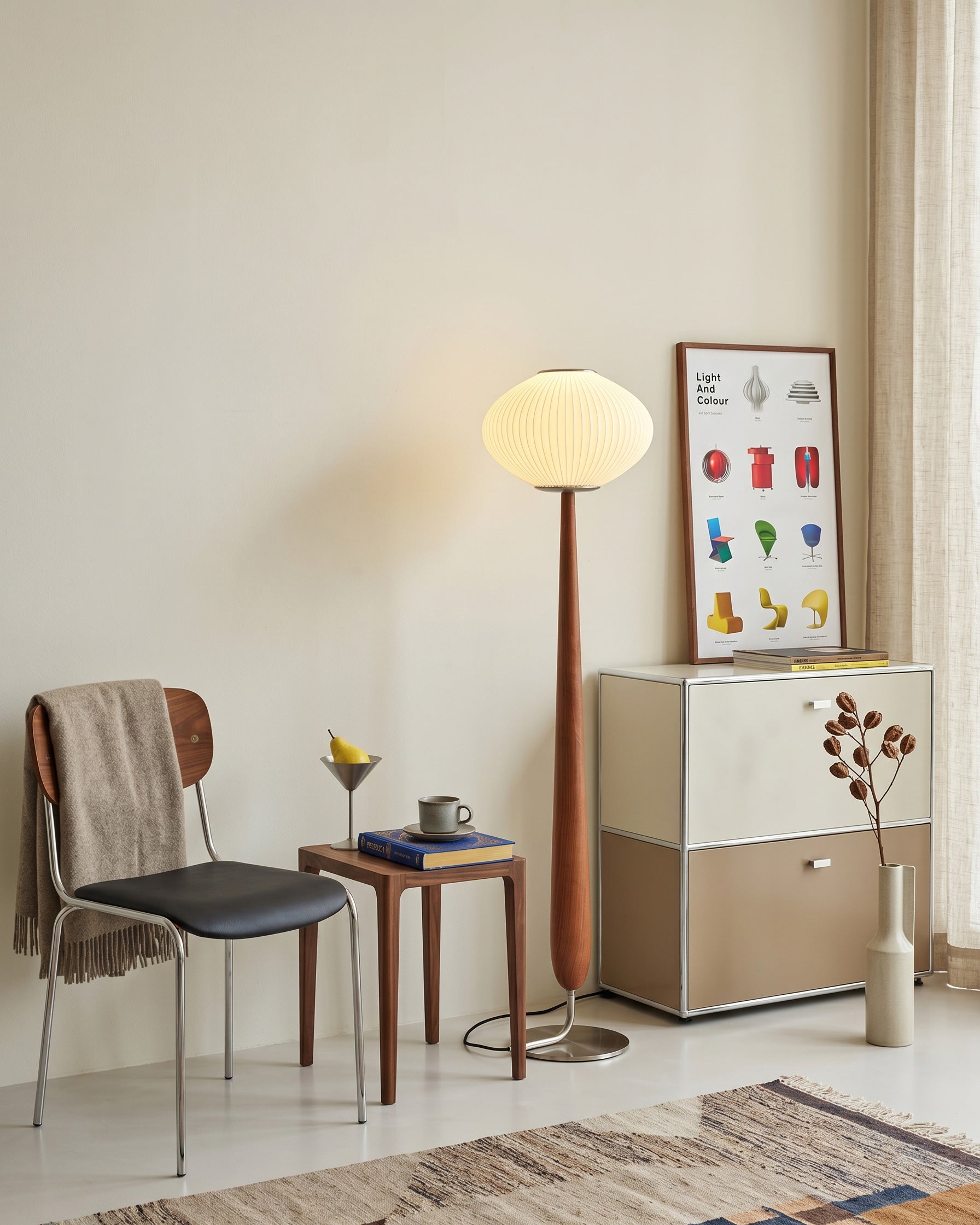 Vance Walnut Floor Lamp