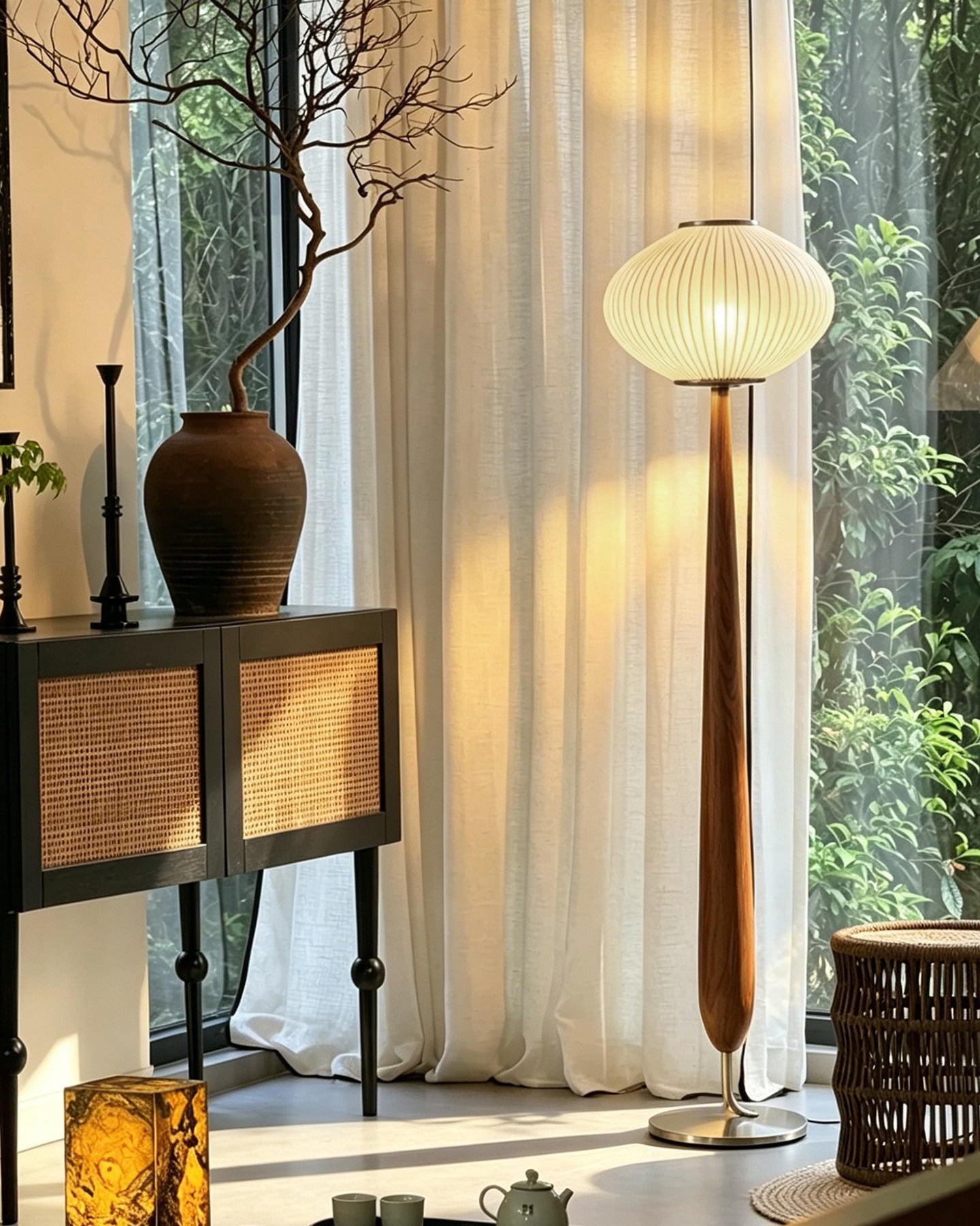 Vance Walnut Floor Lamp