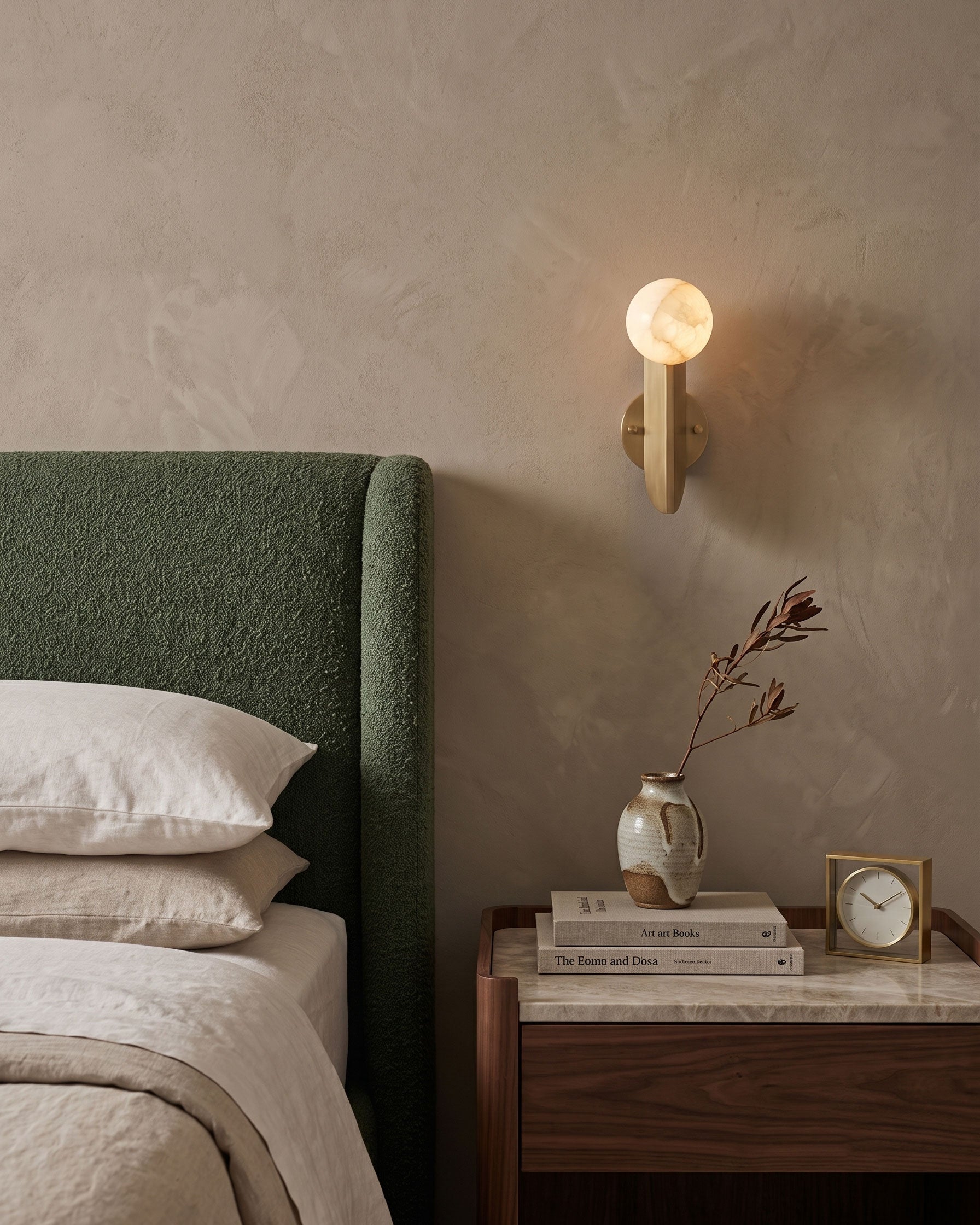 Vaughn Alabaster Sphere Wall Sconce