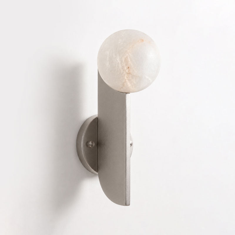 Vaughn Alabaster Sphere Wall Sconce