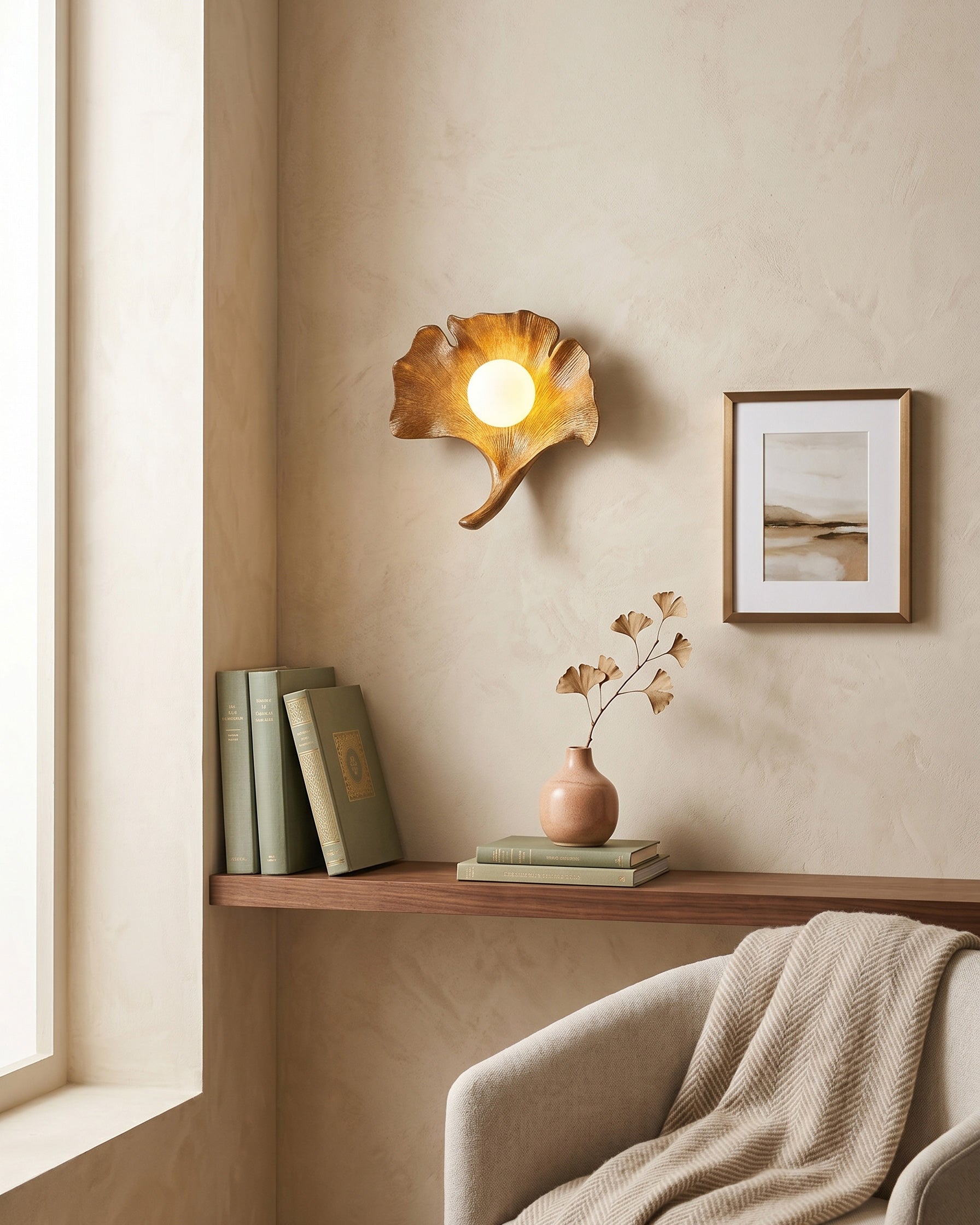Veda Ginkgo Wall Sconce