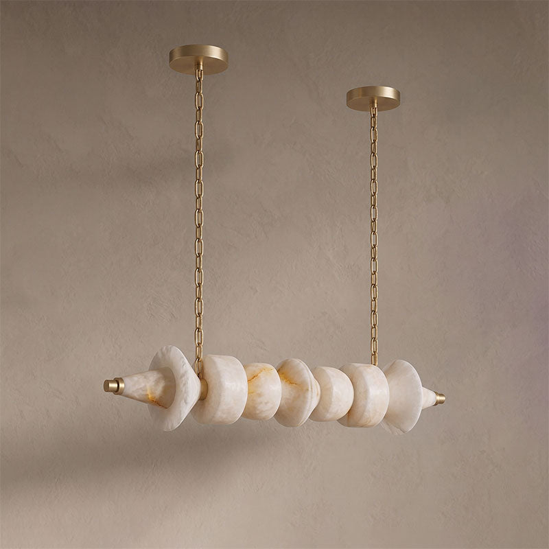 Warrick Linear Alabaster Chandelier