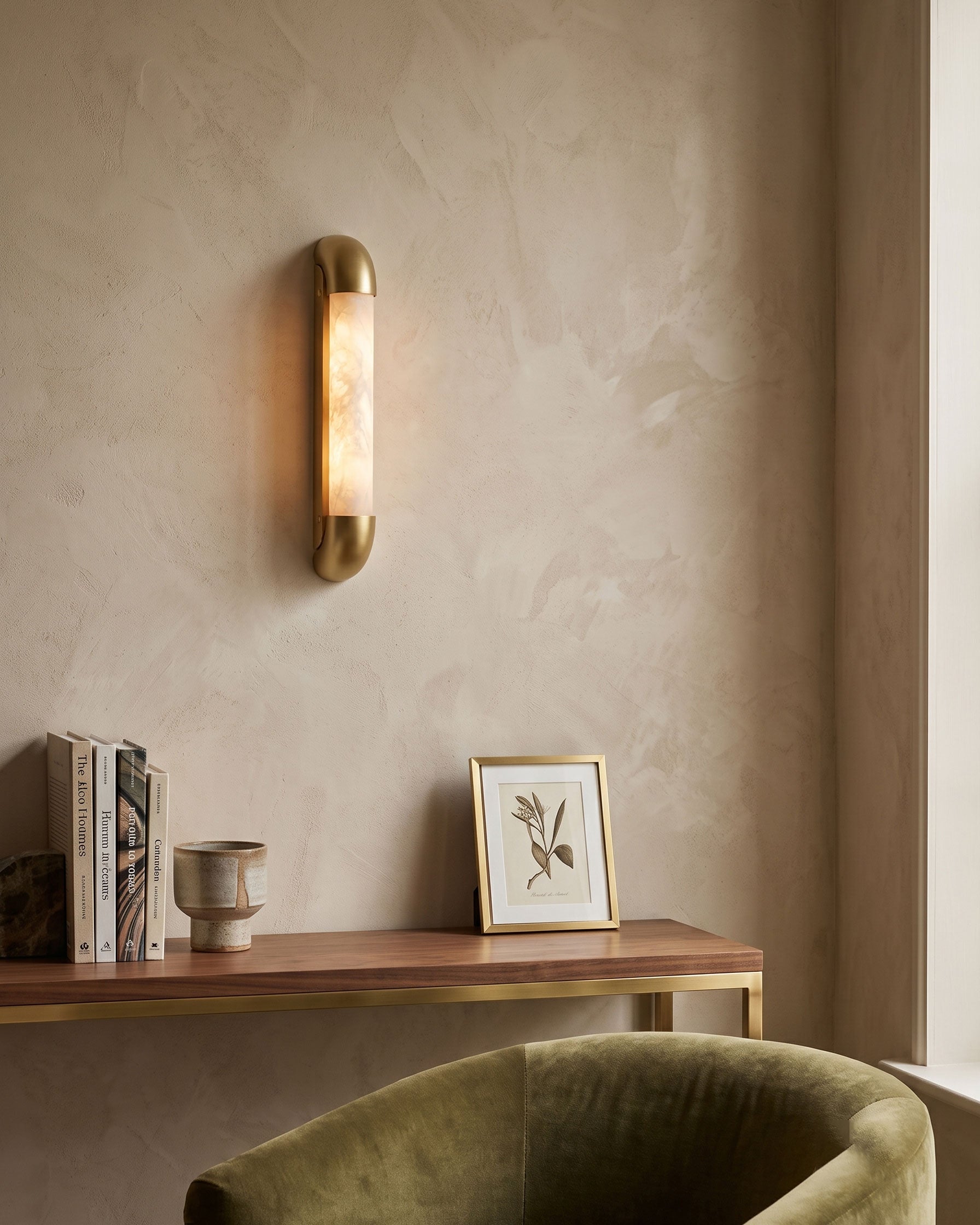 Winslow Opal Stone Wall Sconce
