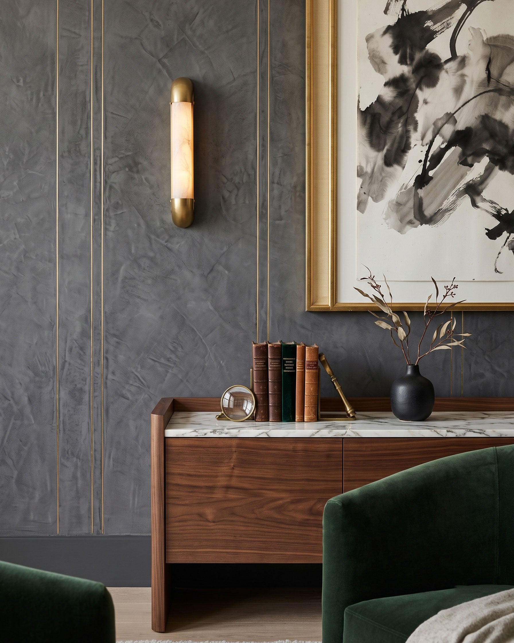 Winslow Opal Stone Wall Sconce