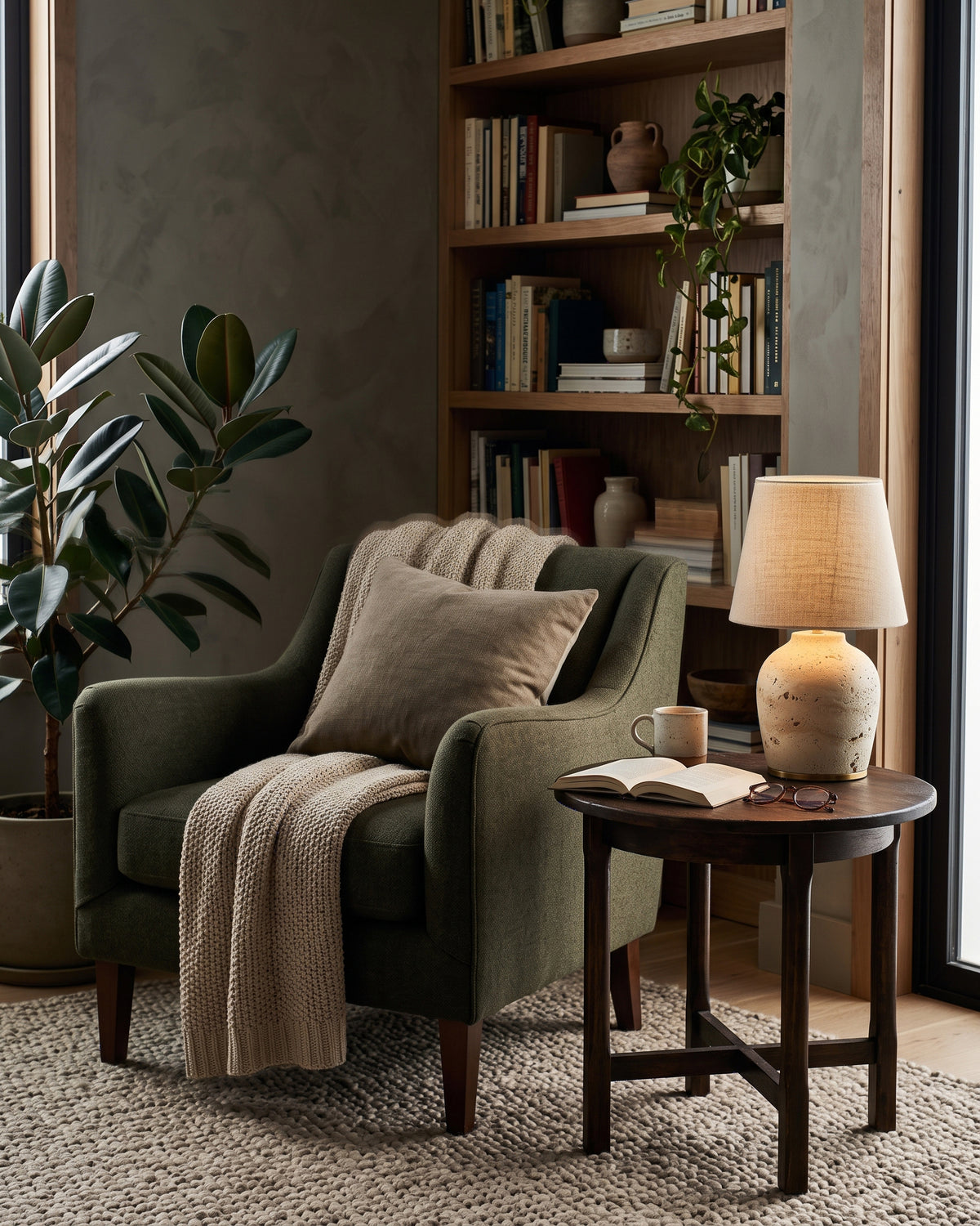 Witten Travertine Table Lamp