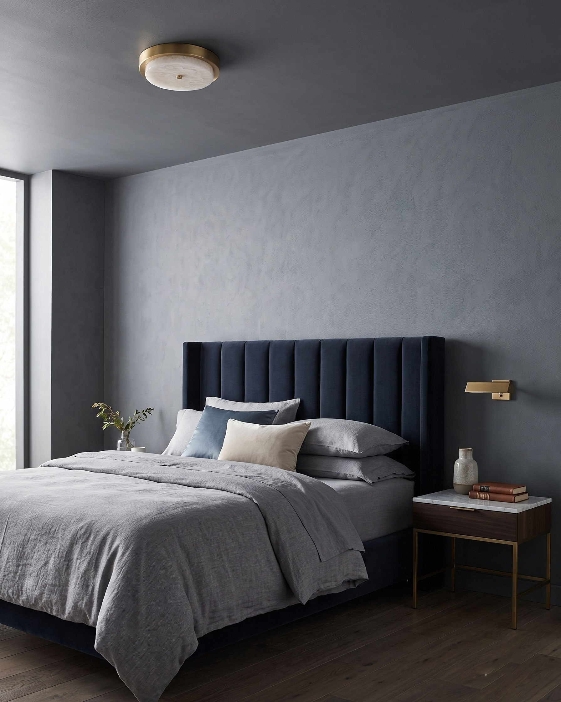 Xanthe Stone Semi-Flush Mount