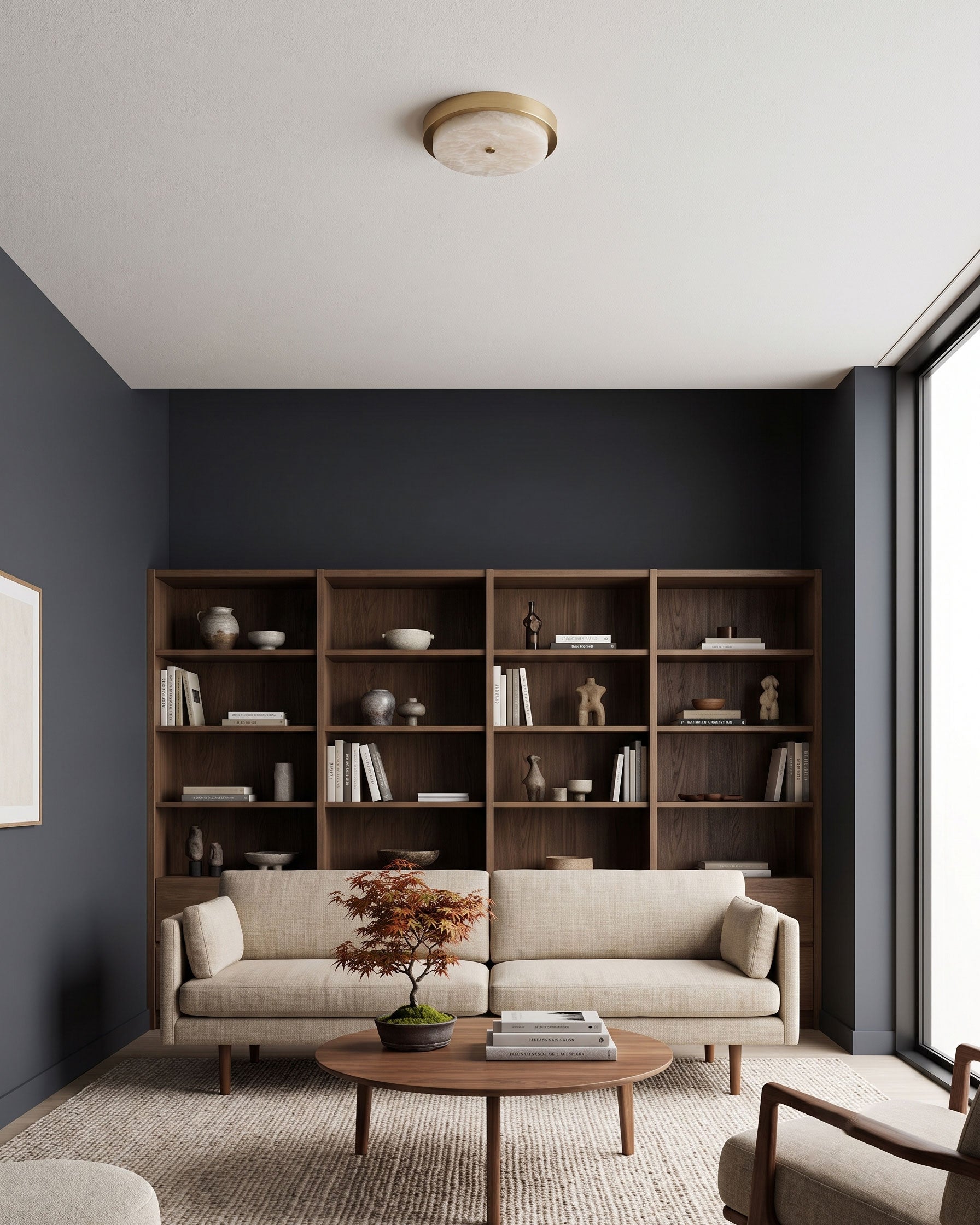 Xanthe Stone Semi-Flush Mount