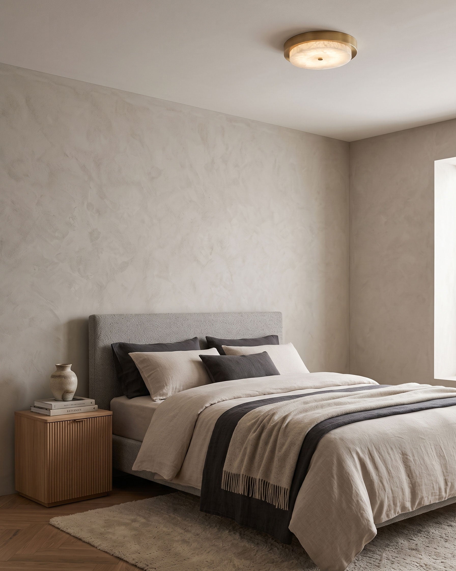 Xanthe Stone Semi-Flush Mount