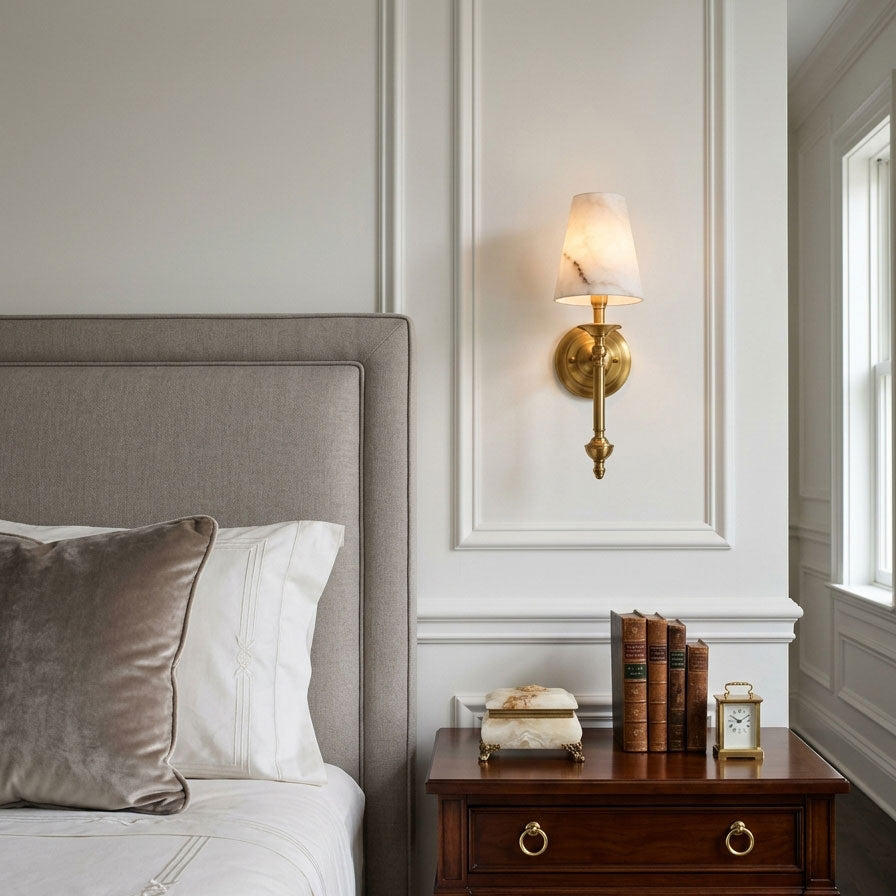 Zalibet Alabaster Wall Sconce