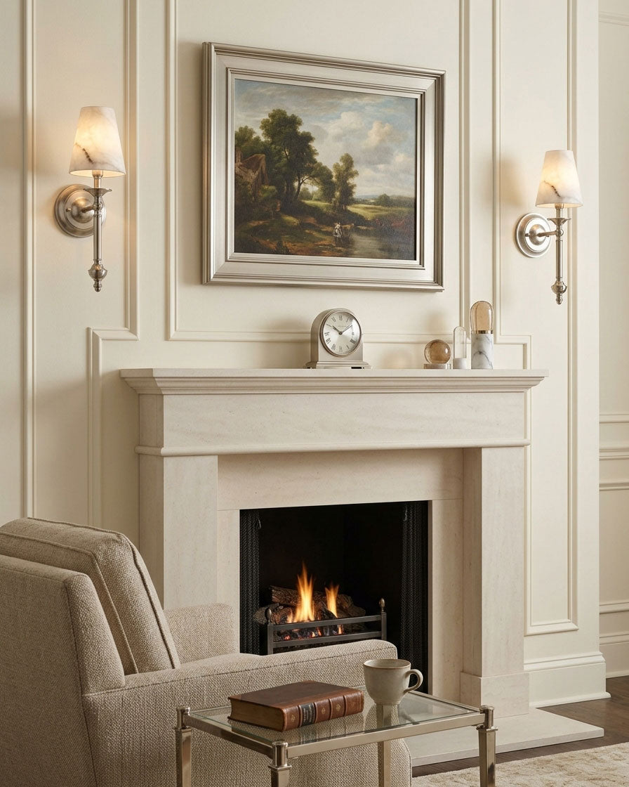 Zalibet Alabaster Wall Sconce